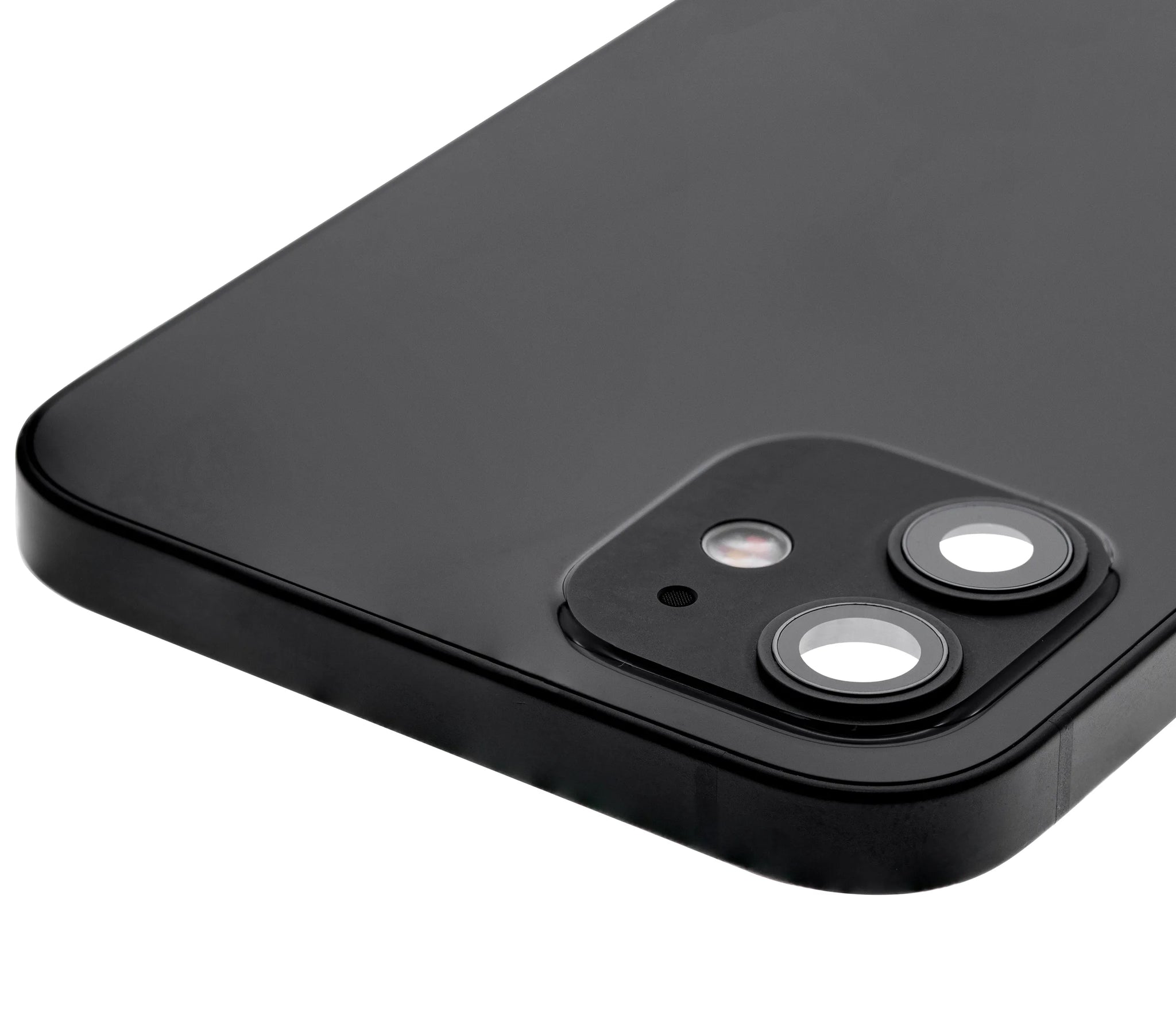 Back Housing W/ Small Parts For iPhone 12 (US Version) (Pull) (Black)
