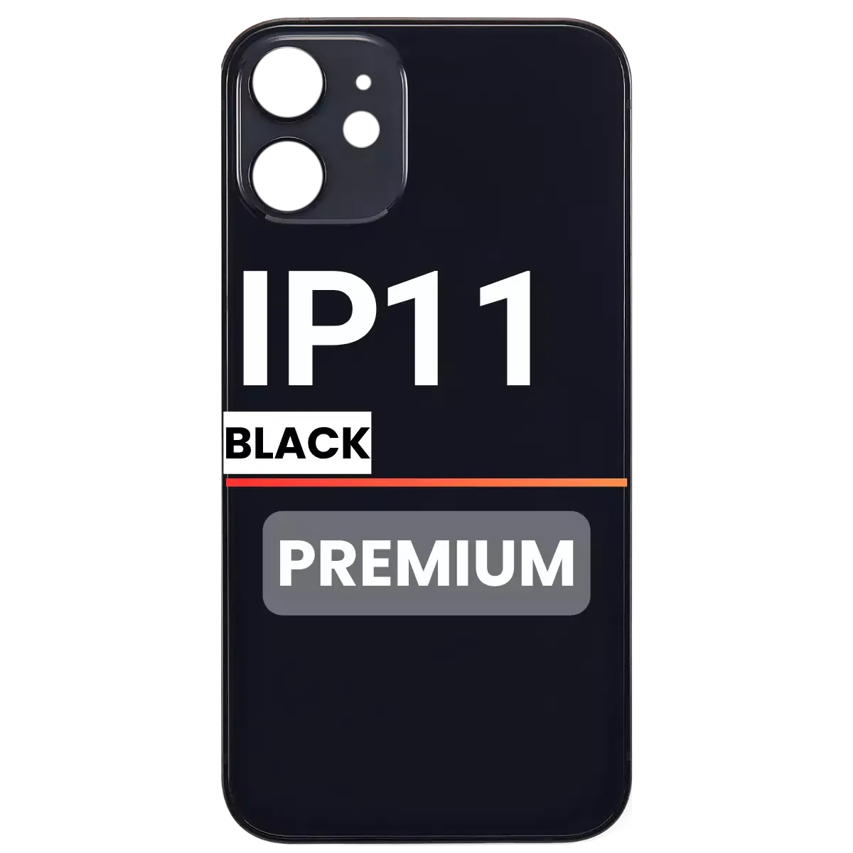 Back Glass Compatible For Apple iPhone 11(Pull)( Black)