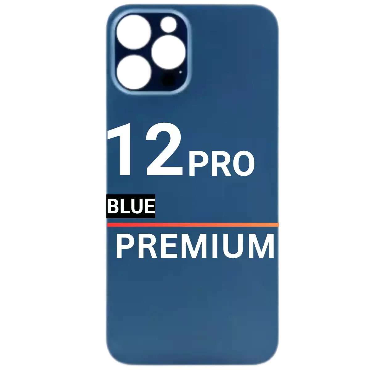 Back Glass Compatible For Apple iPhone 12 Pro (Pull) (Blue)