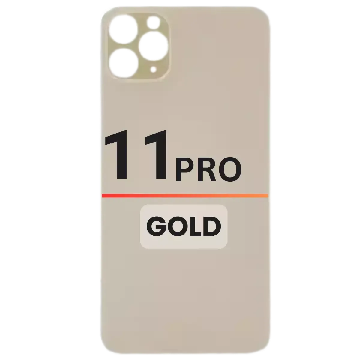 Back Glass Compatible For Apple iPhone 11 Pro(Pull)( Gold)
