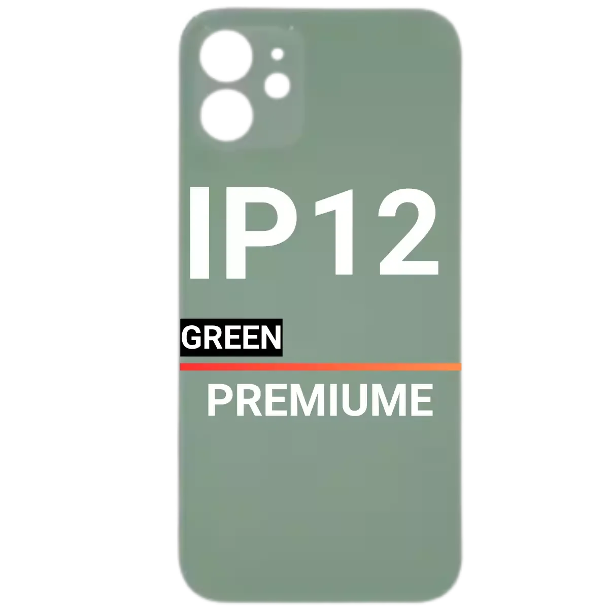 Back Glass Compatible For Apple iPhone 12(Pull)(Green)