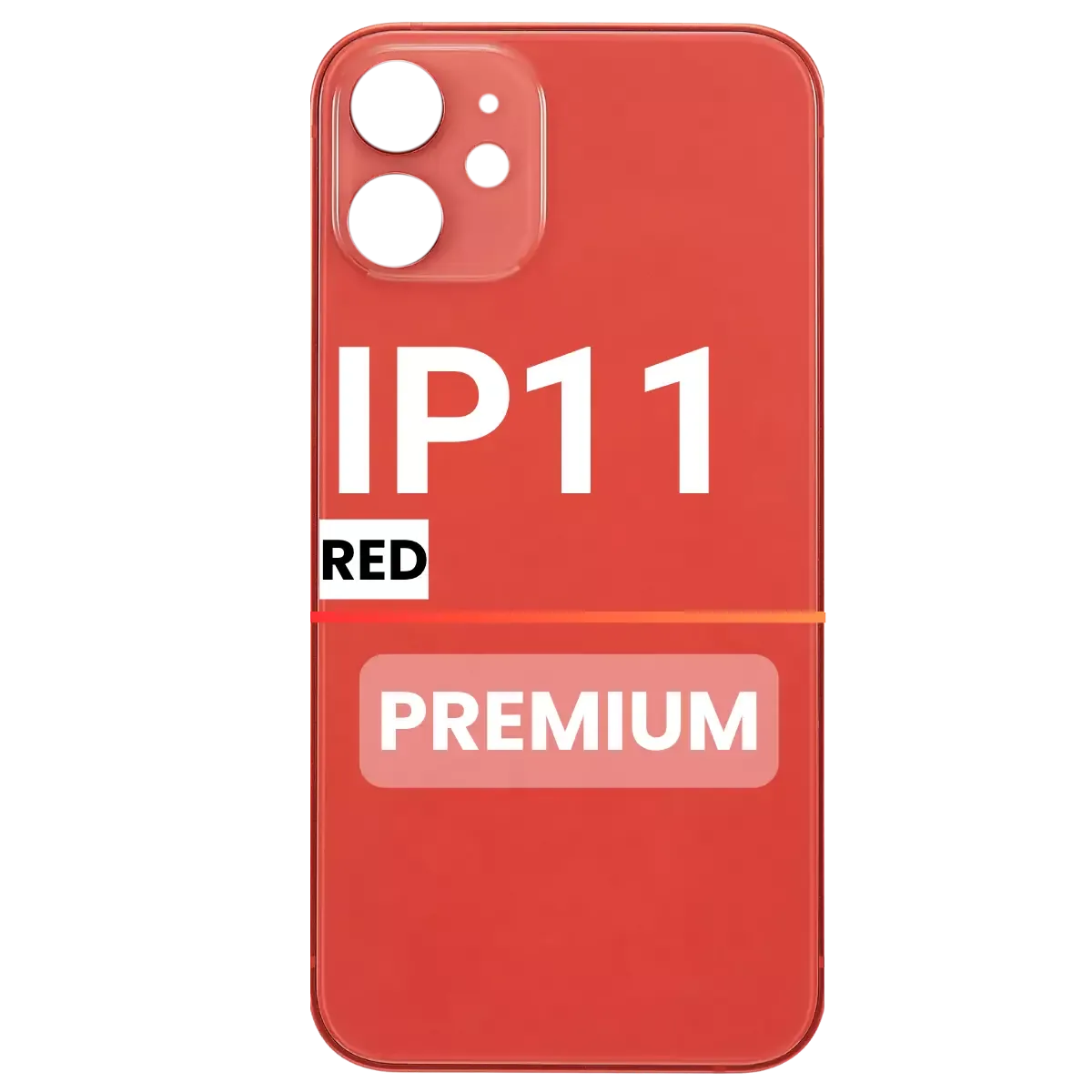 Back Glass Compatible For Apple iPhone 11(Pull)( Red)