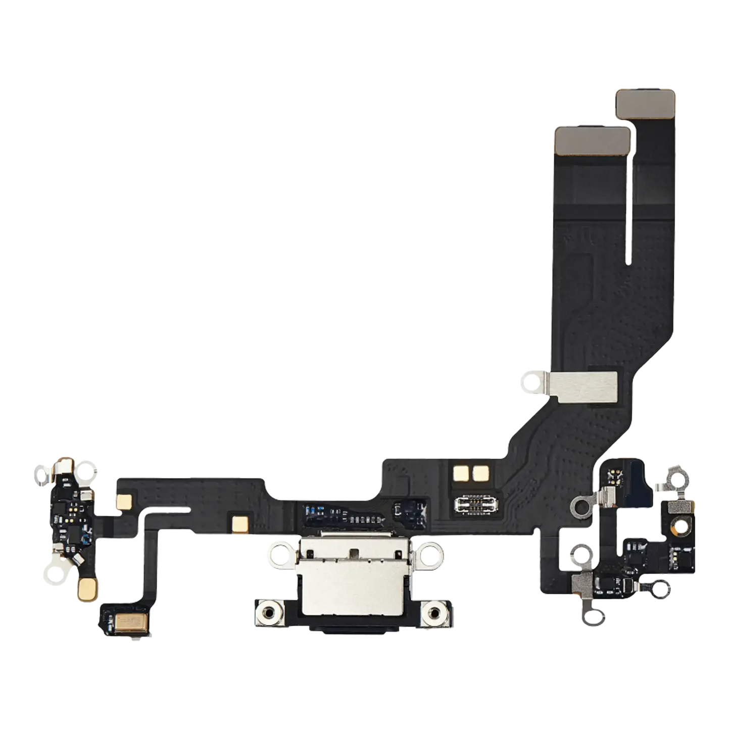Charging Port Flex Cable With Board For iPhone 16e (Pull) (Black)