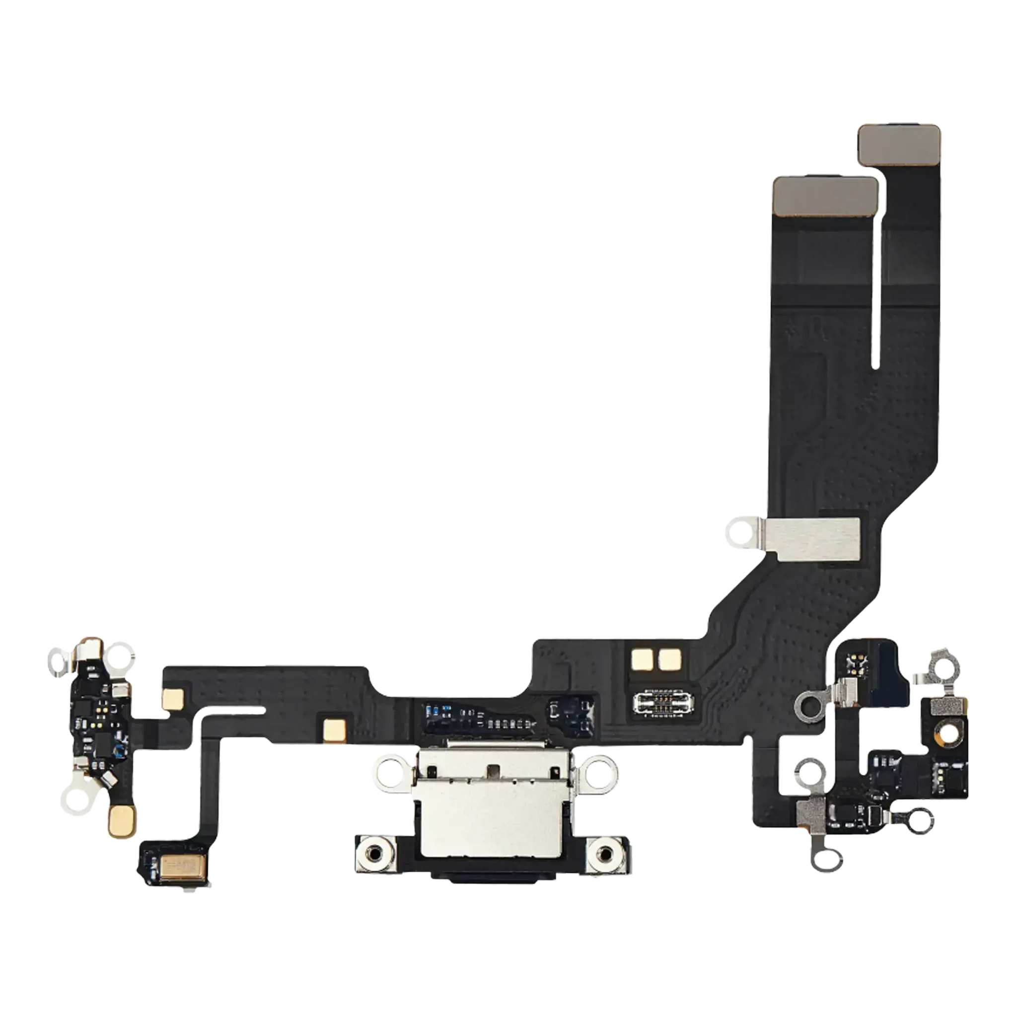 Charging Port Flex Cable With Board For iPhone 16e (Pull) (White)