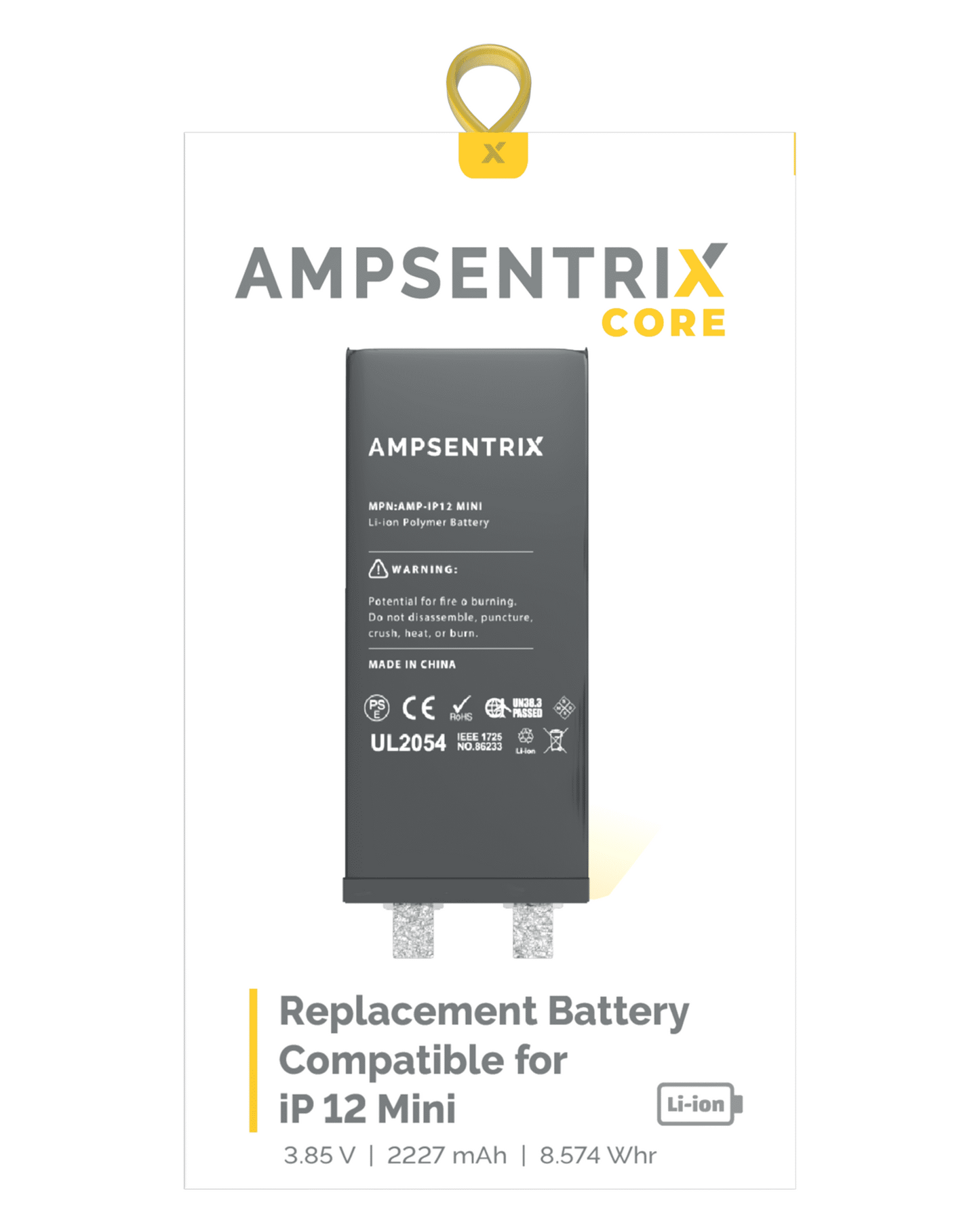 Replacement Battery Core For iPhone 12 Mini (Spot Welding Required) (Cell)