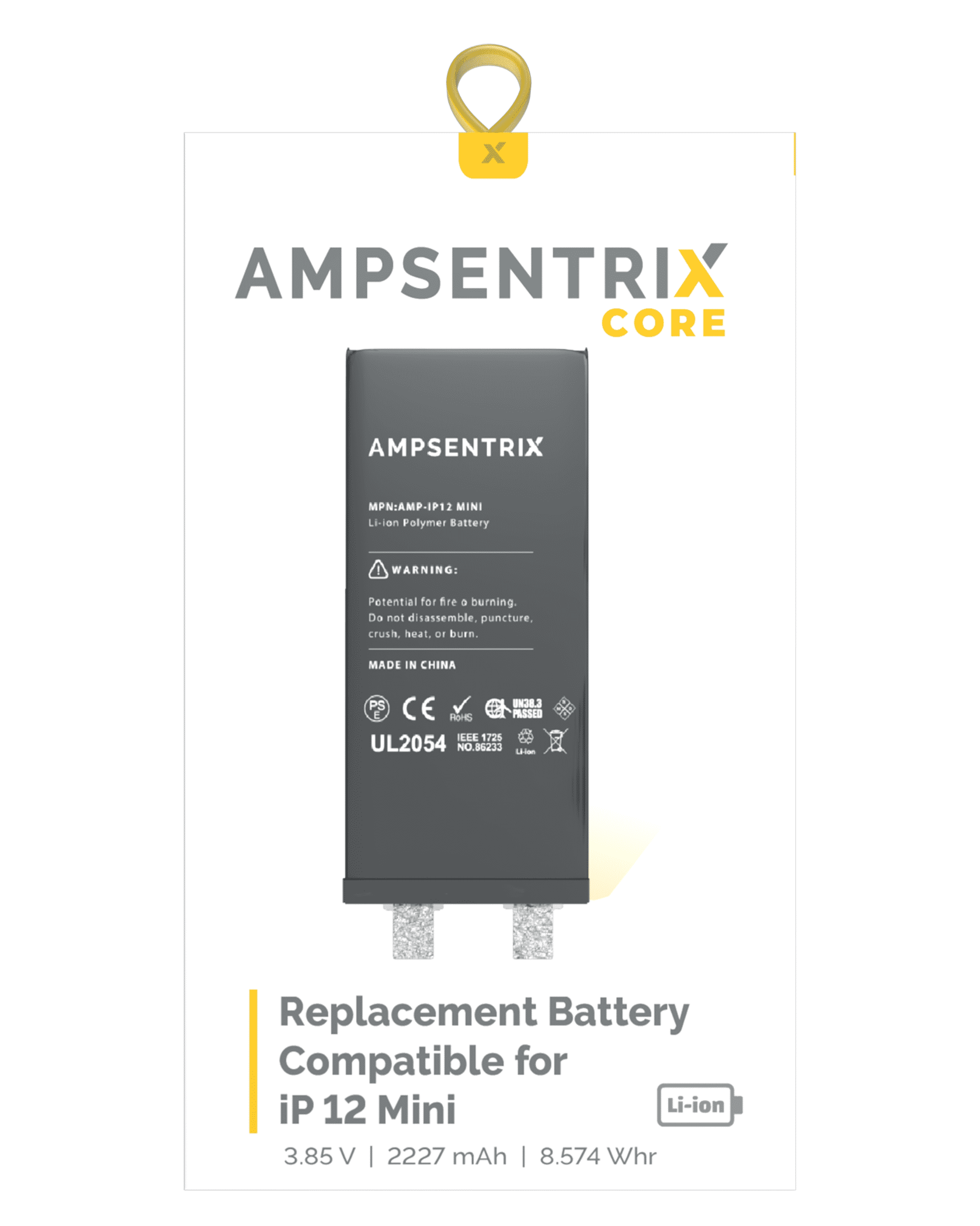 Replacement Battery Core For iPhone 12 Mini (Spot Welding Required) (Cell)