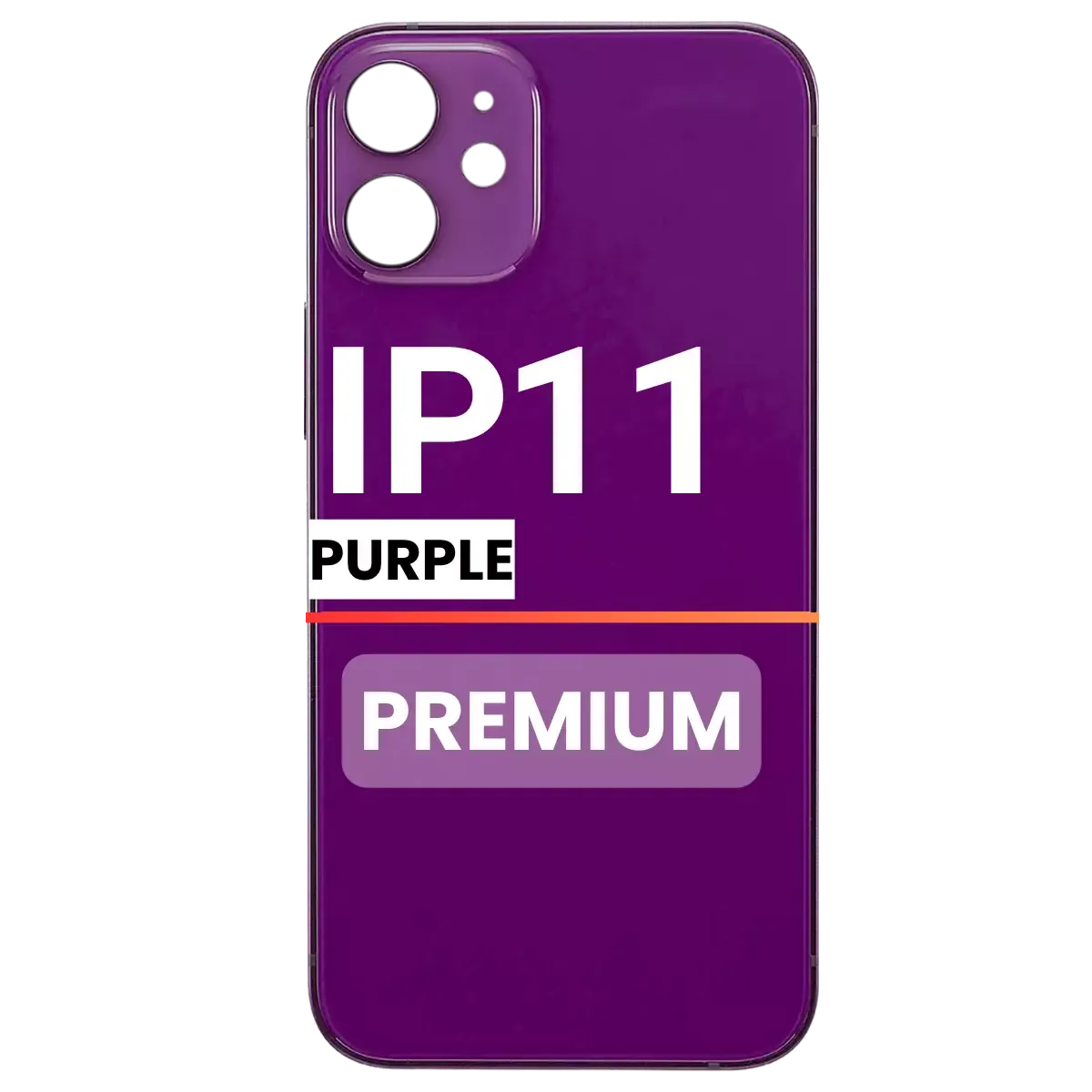 Back Glass Compatible For Apple iPhone 11(Pull)( Purple)