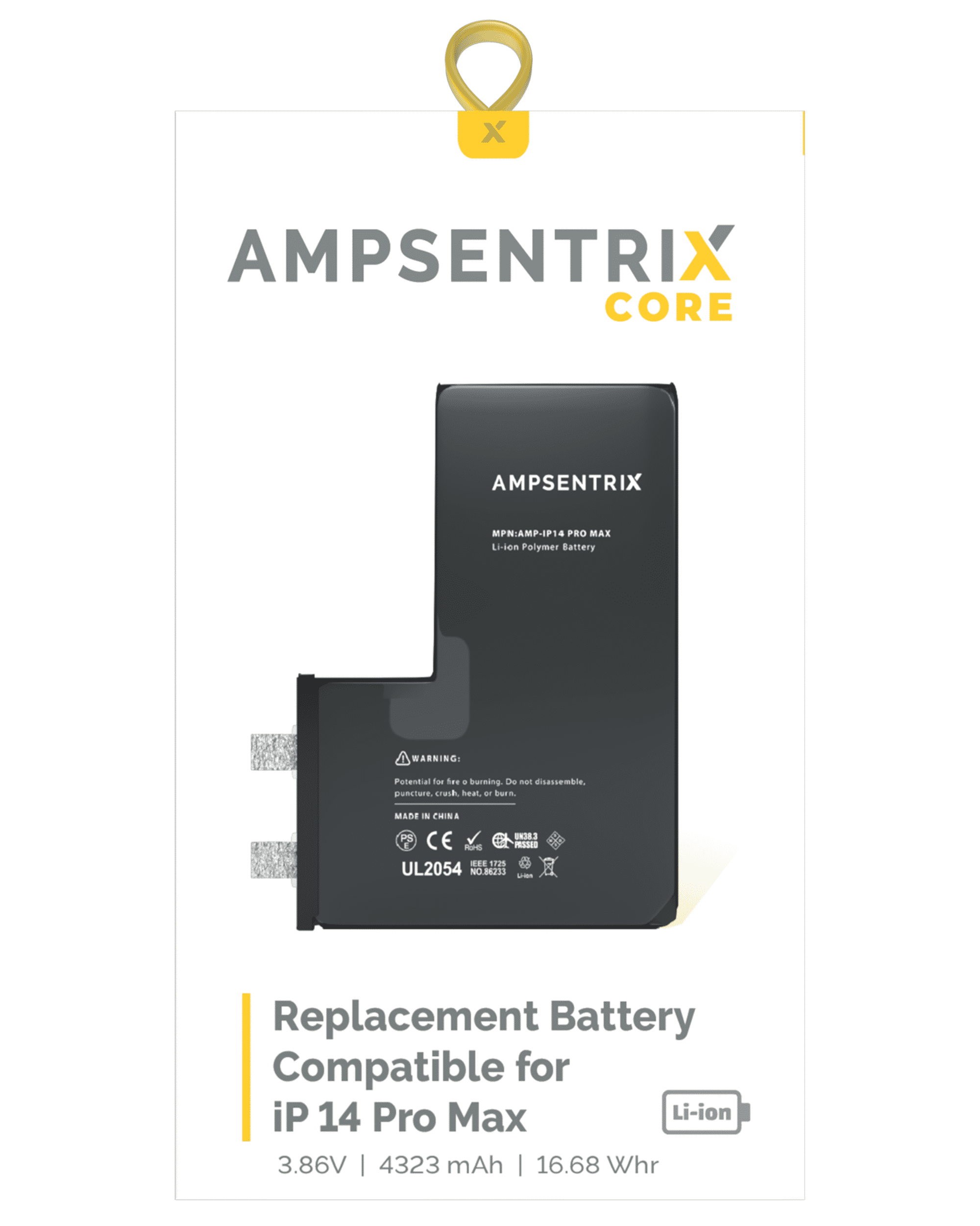 Replacement Battery Core For iPhone 14 Pro Max (Spot Welding Required) (Cell)