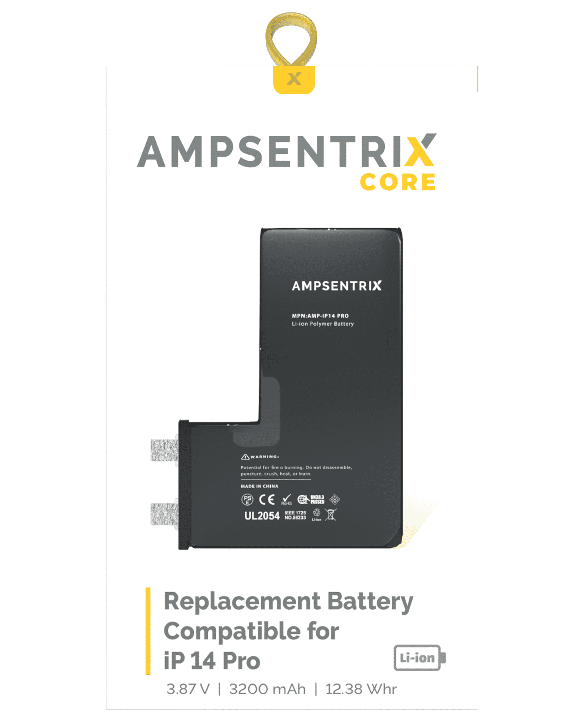 Replacement Battery Core For iPhone 14 Pro (Spot Welding Required) (Cell)