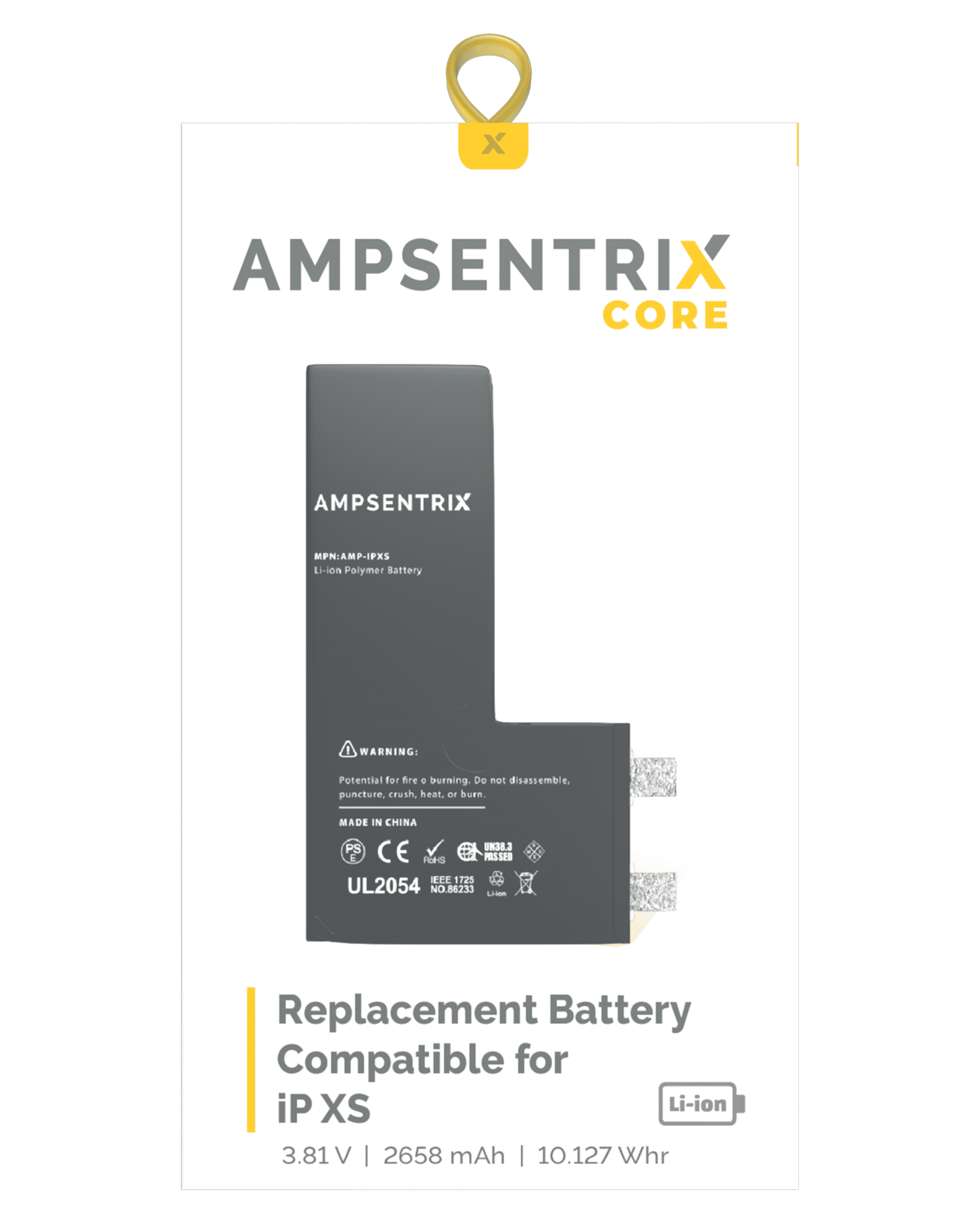 Replacement Battery Core For iPhone XS (Spot Welding Required) (Cell)