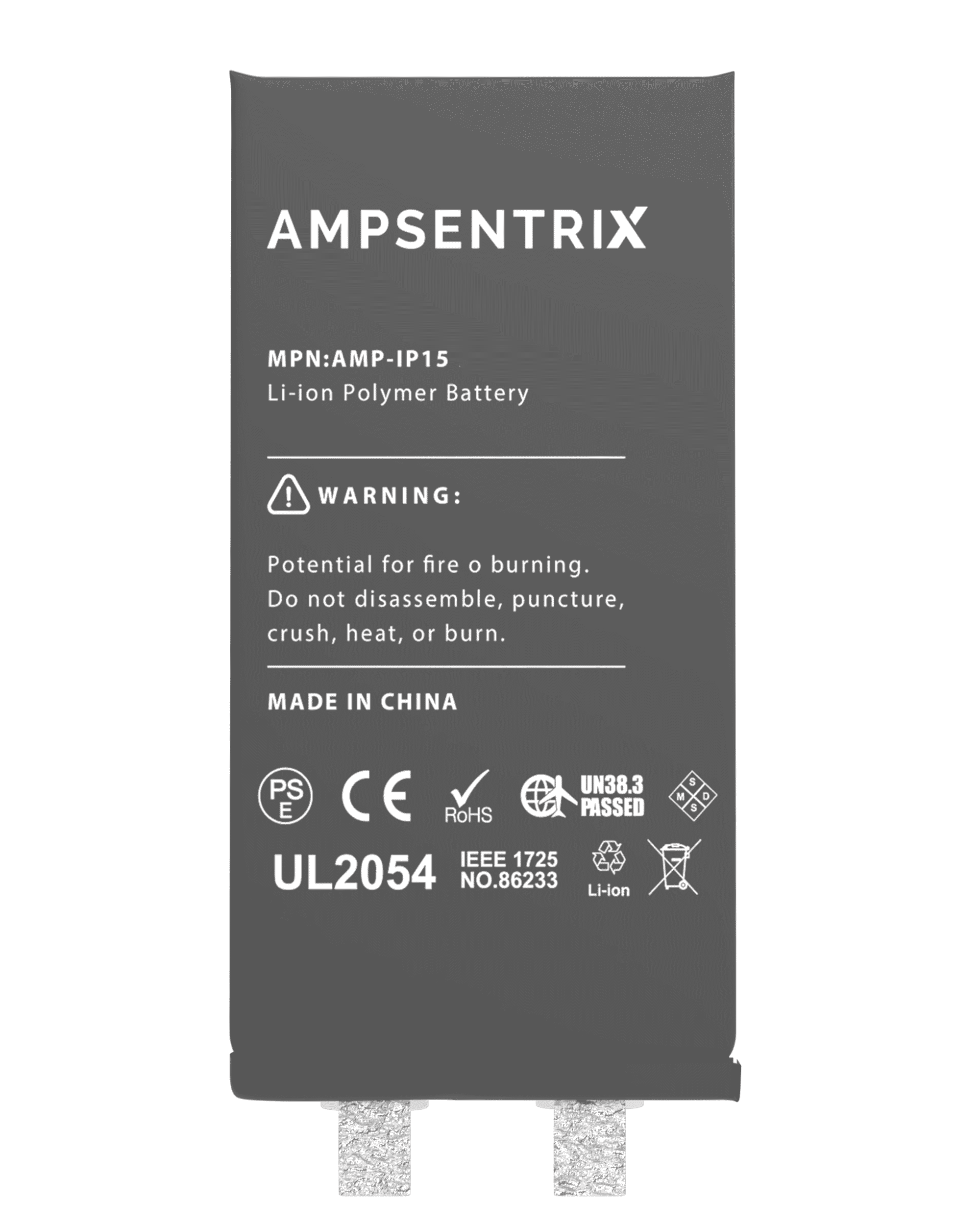 Replacement Battery Core For iPhone 15 (Spot Welding Required) (Cell)
