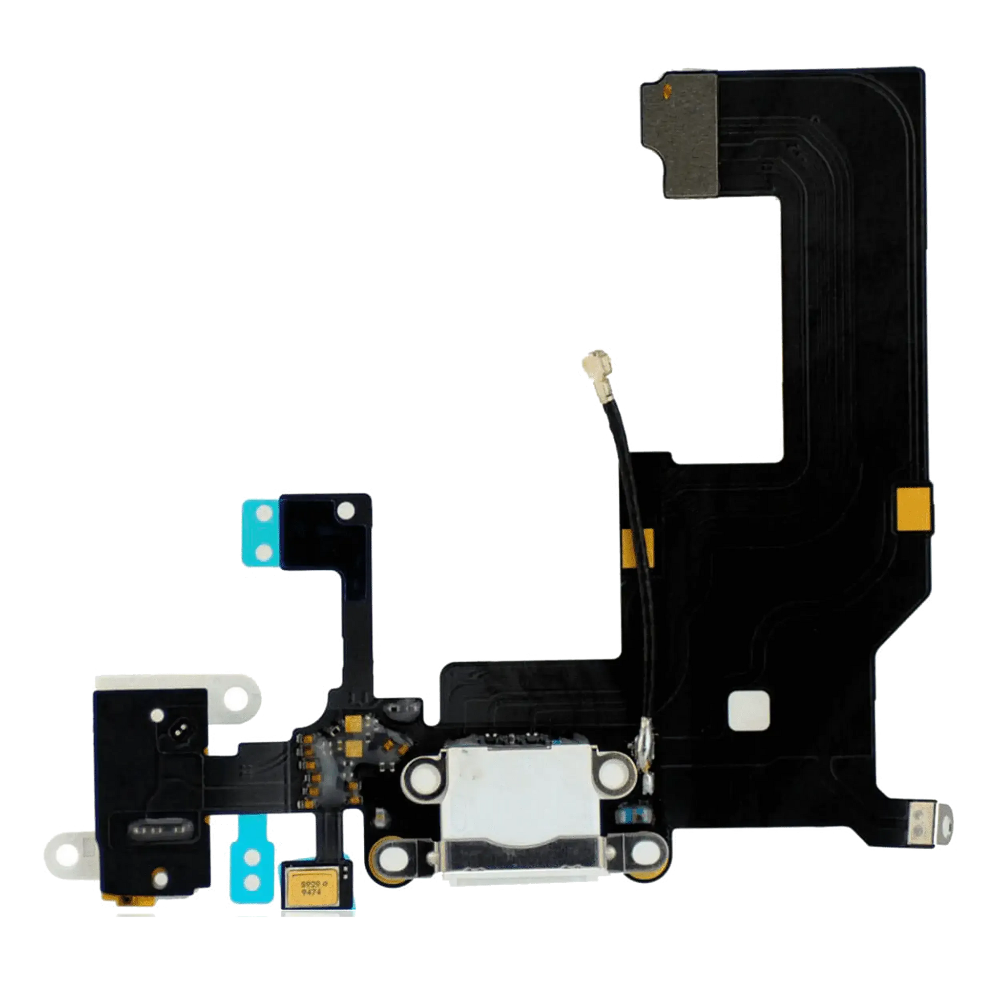 Charging Port Flex Cable For iPhone 5 (Pull) (Silver)