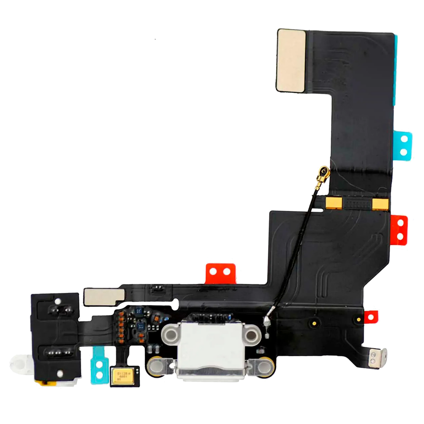 Charging Port Flex Cable For iPhone 5S (Pull) (Silver)