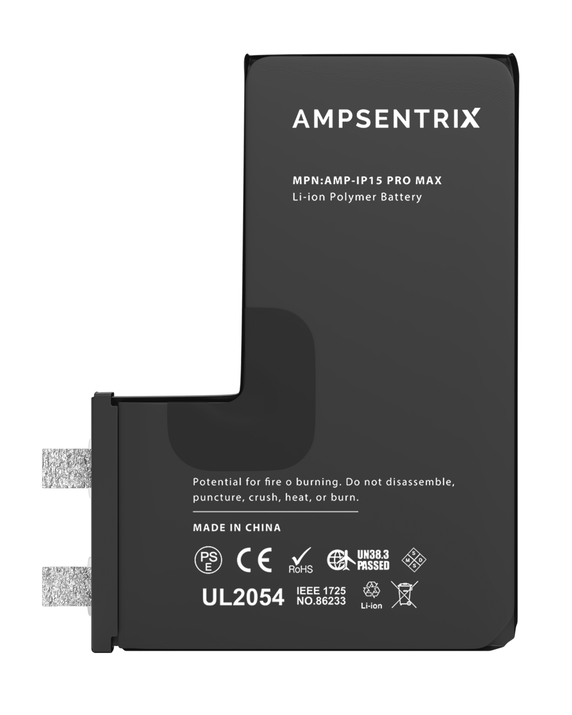 Replacement Battery Core For iPhone 15 Pro Max (Spot Welding Required) (Cell)