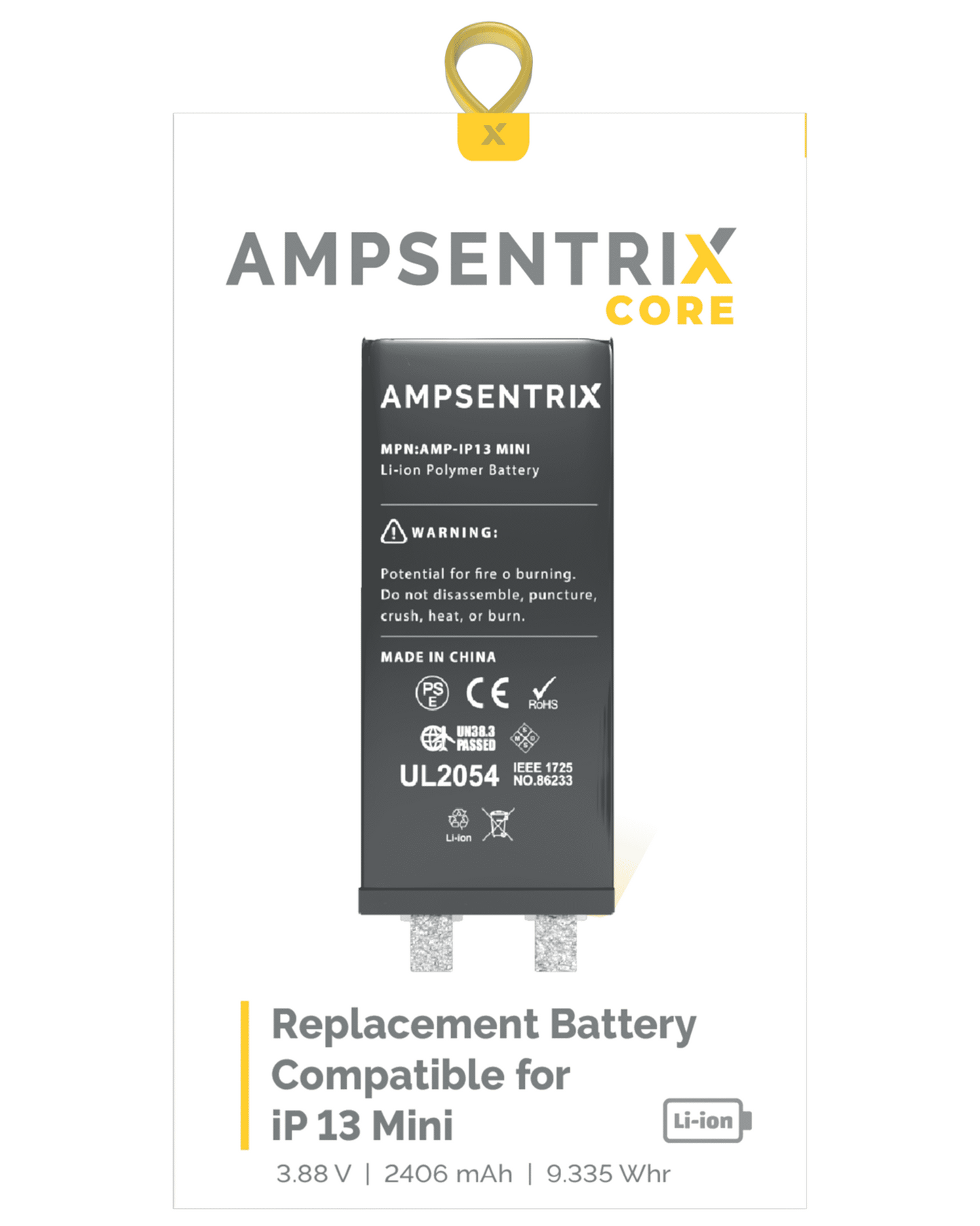 Replacement Battery Core For iPhone 13 Pro Max (Spot Welding Required) (Cell)