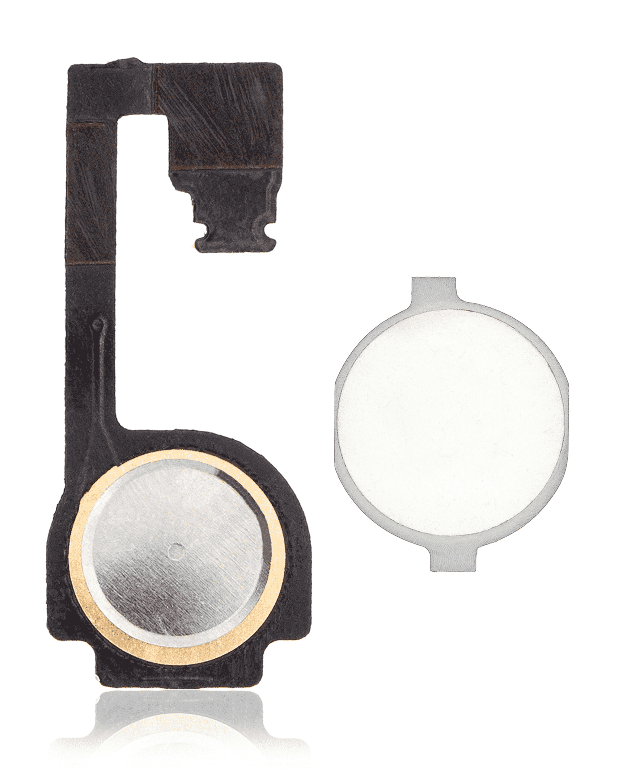 Home Button With Flex For iPhone 4 (White) (Pull)