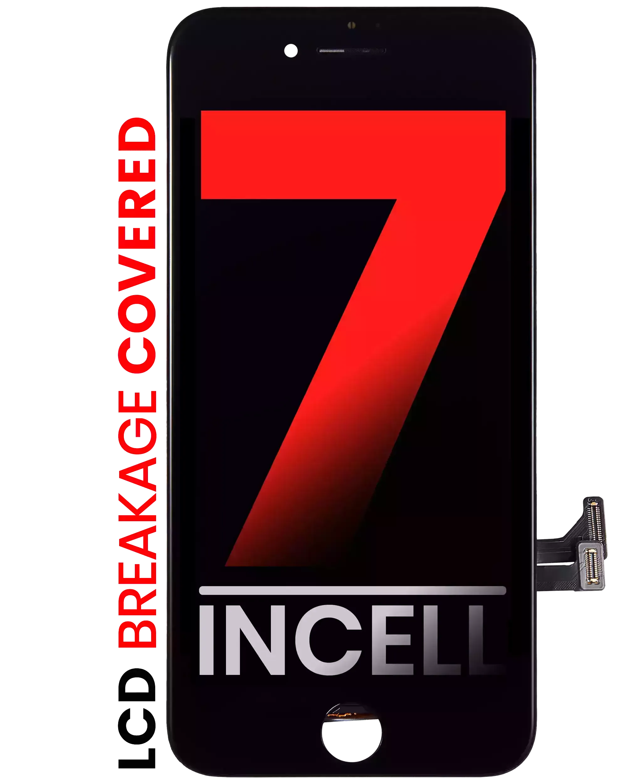LCD Assembly With Steel Plate For iPhone 7 (Pro LCD) (Black)