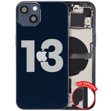 Back Housing W/ Small Parts For iPhone 13 (US Version) (Pull) (Midnight)