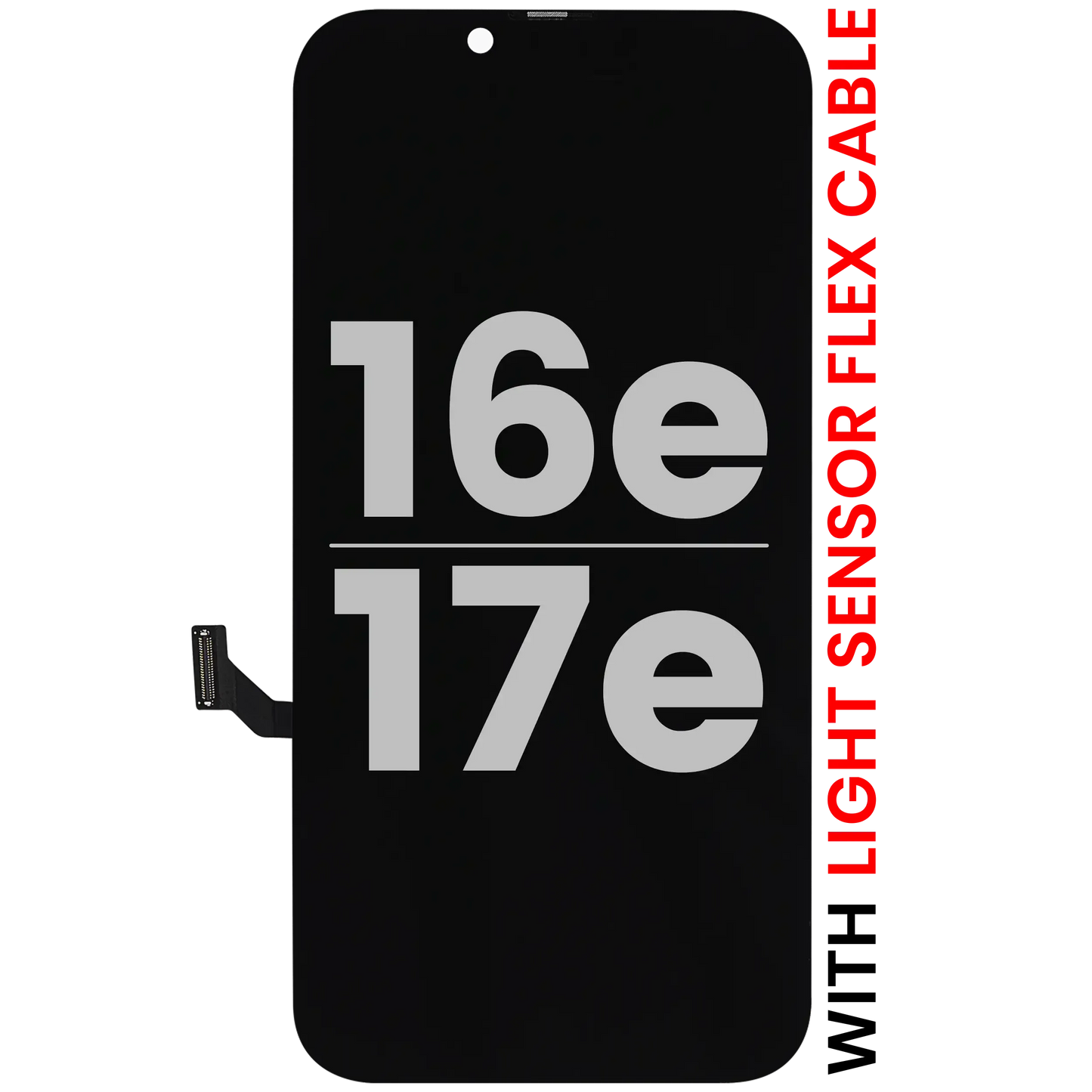 OLED Assembly For iPhone 17e / 16e With Light Sensor Flex Cable (Pull A)
