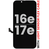 OLED Assembly For iPhone 17e / 16e With Light Sensor Flex Cable (Pull A)