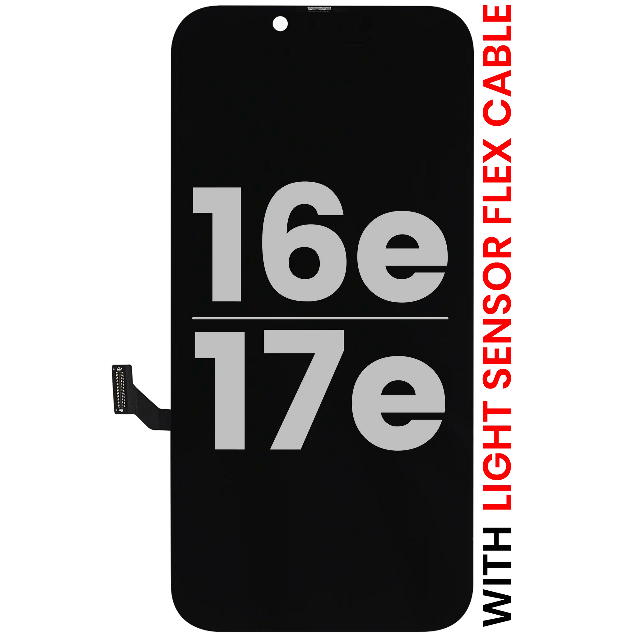OLED Assembly For iPhone 17e / 16e With Light Sensor Flex Cable (Pull A)