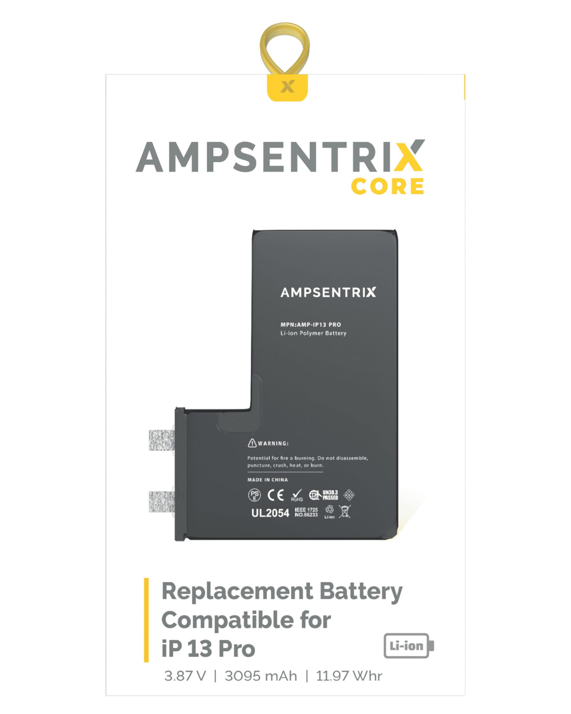 Replacement Battery Core For iPhone 13 Pro (Spot Welding Required) (Cell)