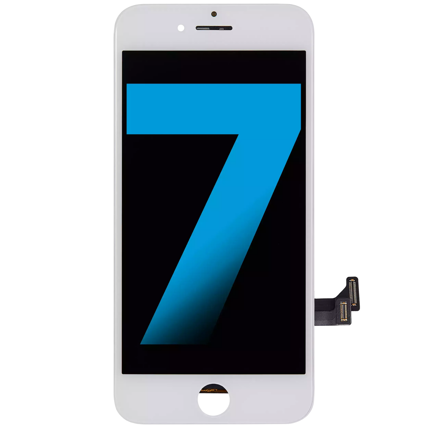LCD Assembly With Steel Plate For iPhone 7 (Pro Incell) (White)