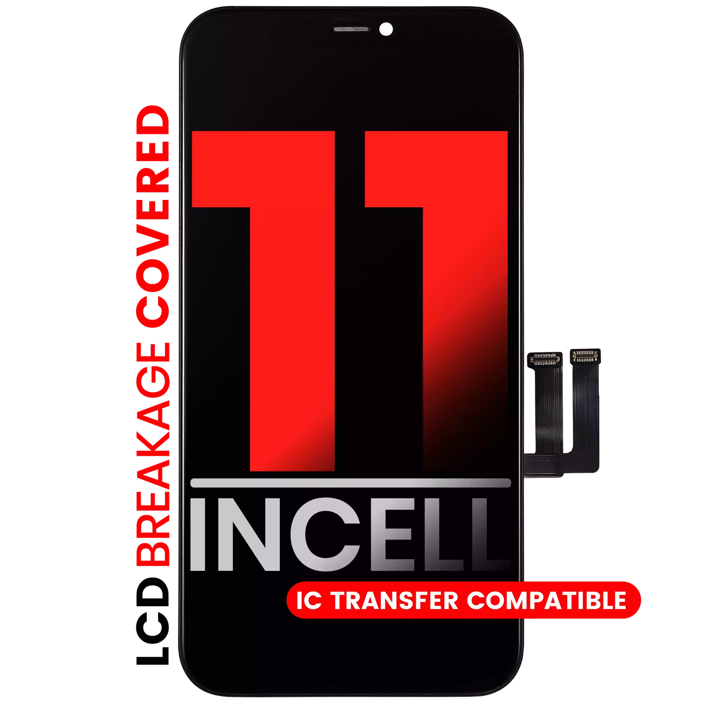 LCD Assembly With Steel Plate Pre-Installed For iPhone 11 (Pro Incell)