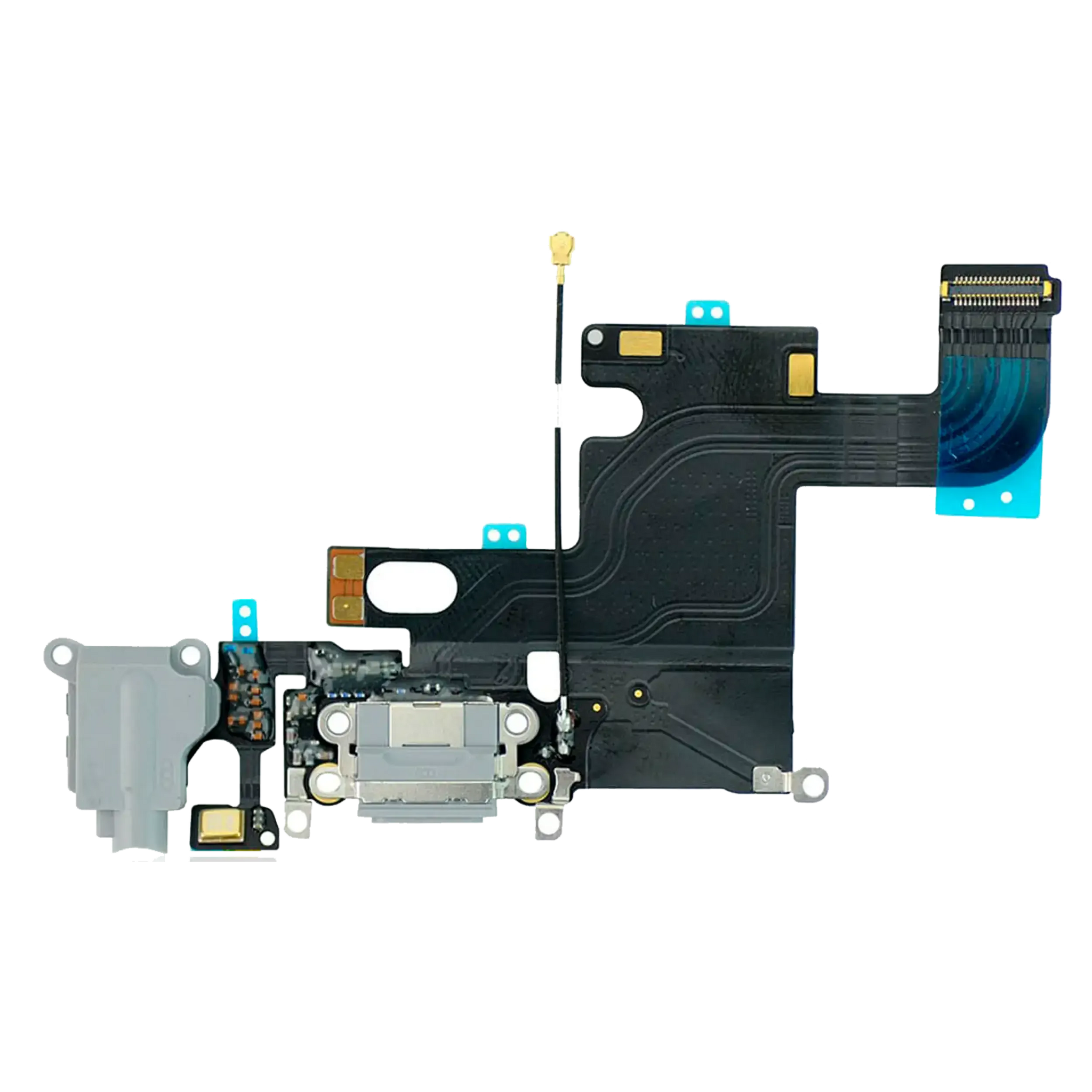 Charging Port Flex Cable For iPhone 6 Used OEM (Pull) (Gray)