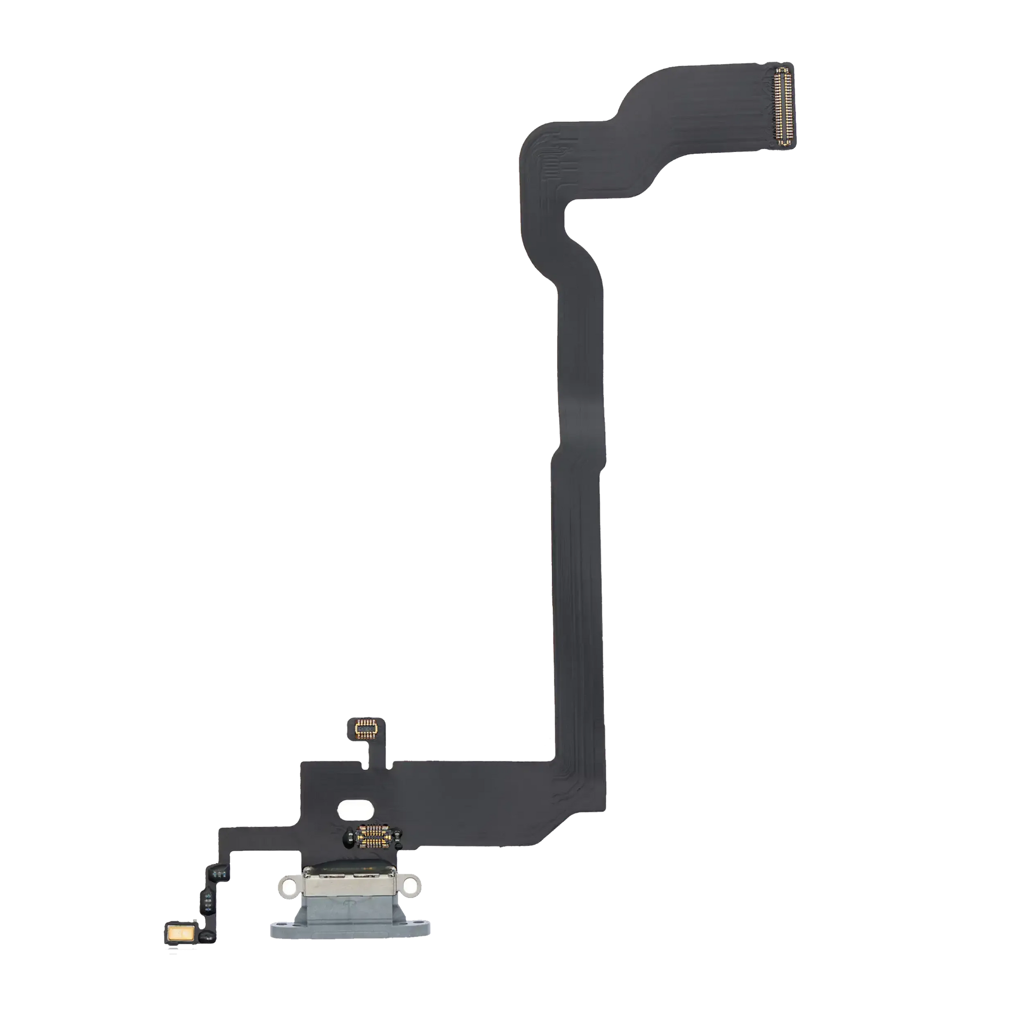 Charging Port Flex Cable For iPhone X (Pull) (Silver)