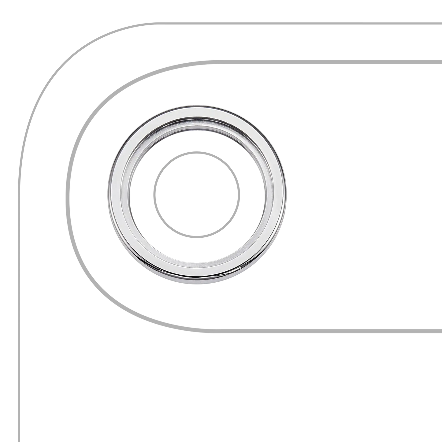Back Camera Bezel Ring Only For iPhone Air (Cloud White) (Pull)
