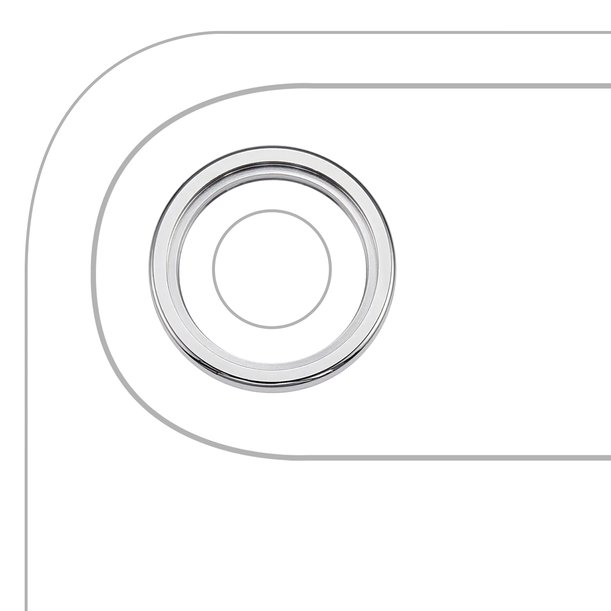 Back Camera Bezel Ring Only For iPhone Air (Cloud White) (Pull)
