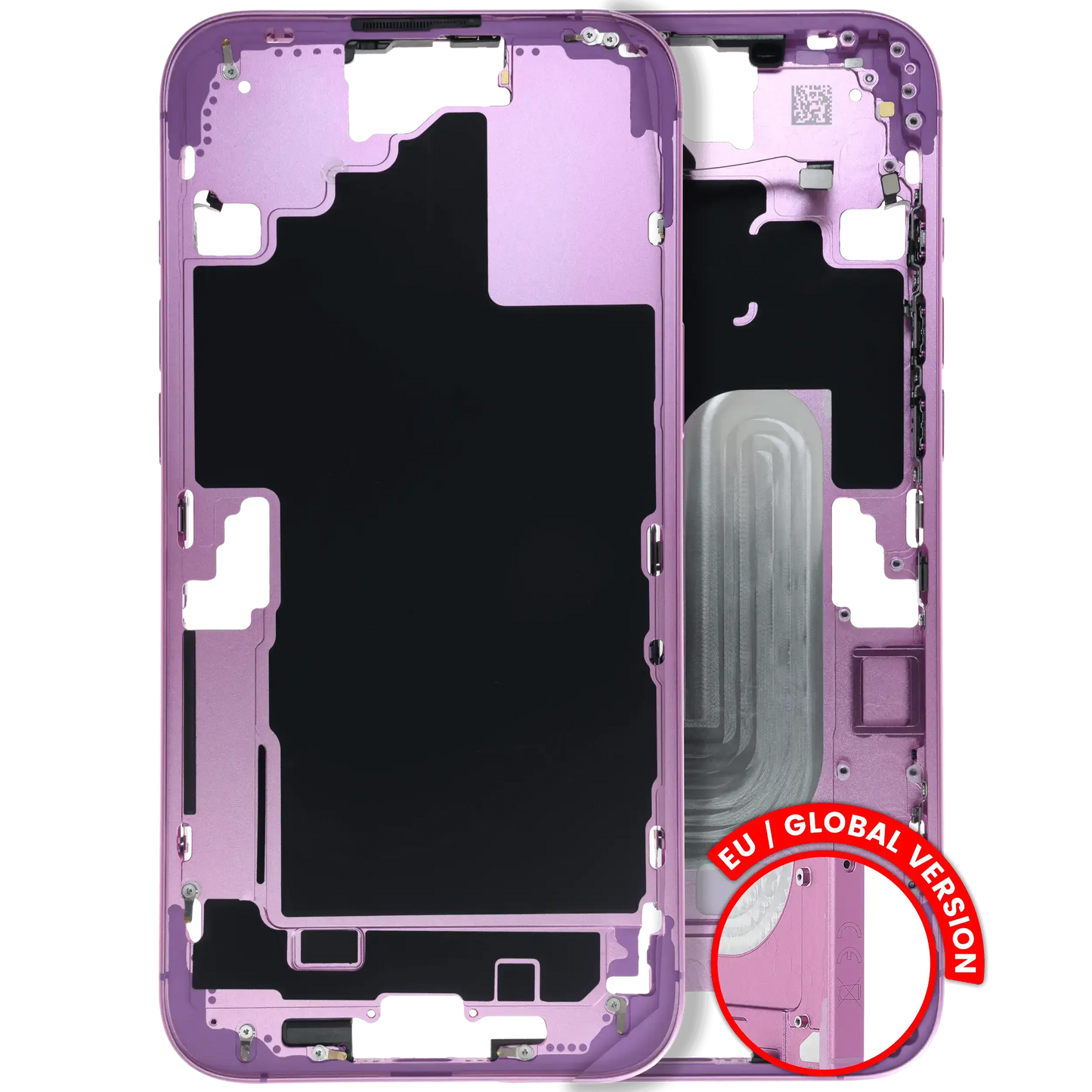 Mid-Frame Housing W/ Small Parts For iPhone 16 Plus (EU / Global Version) (Pull) (Pink)