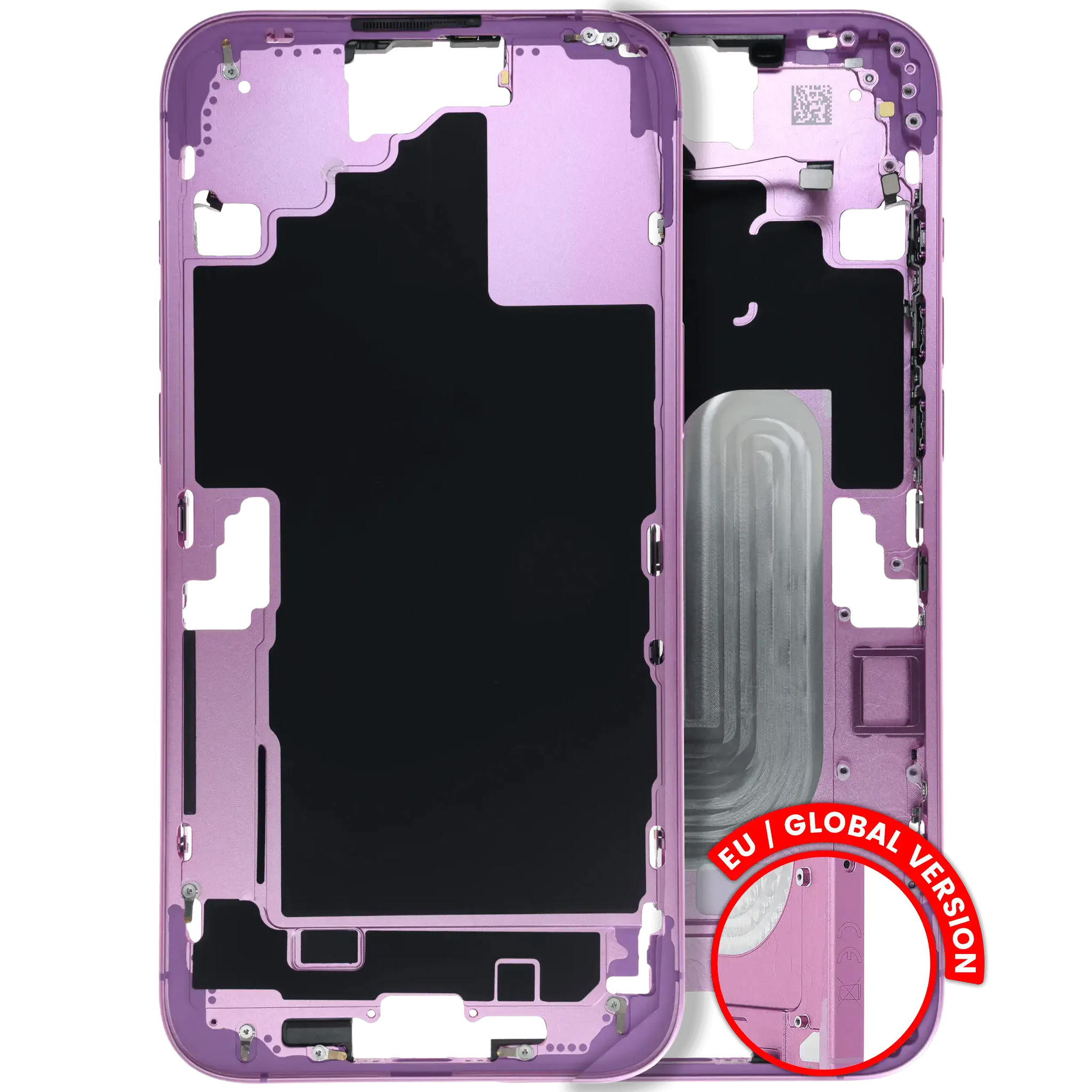 Mid-Frame Housing W/ Small Parts For iPhone 16 Plus (EU / Global Version) (Pull) (Pink)