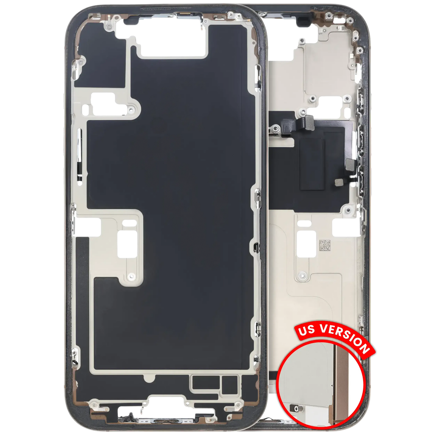 Mid-Frame Housing W/ Small Parts For iPhone 16 Pro (US Version) (Pull) (Desert Titanium)