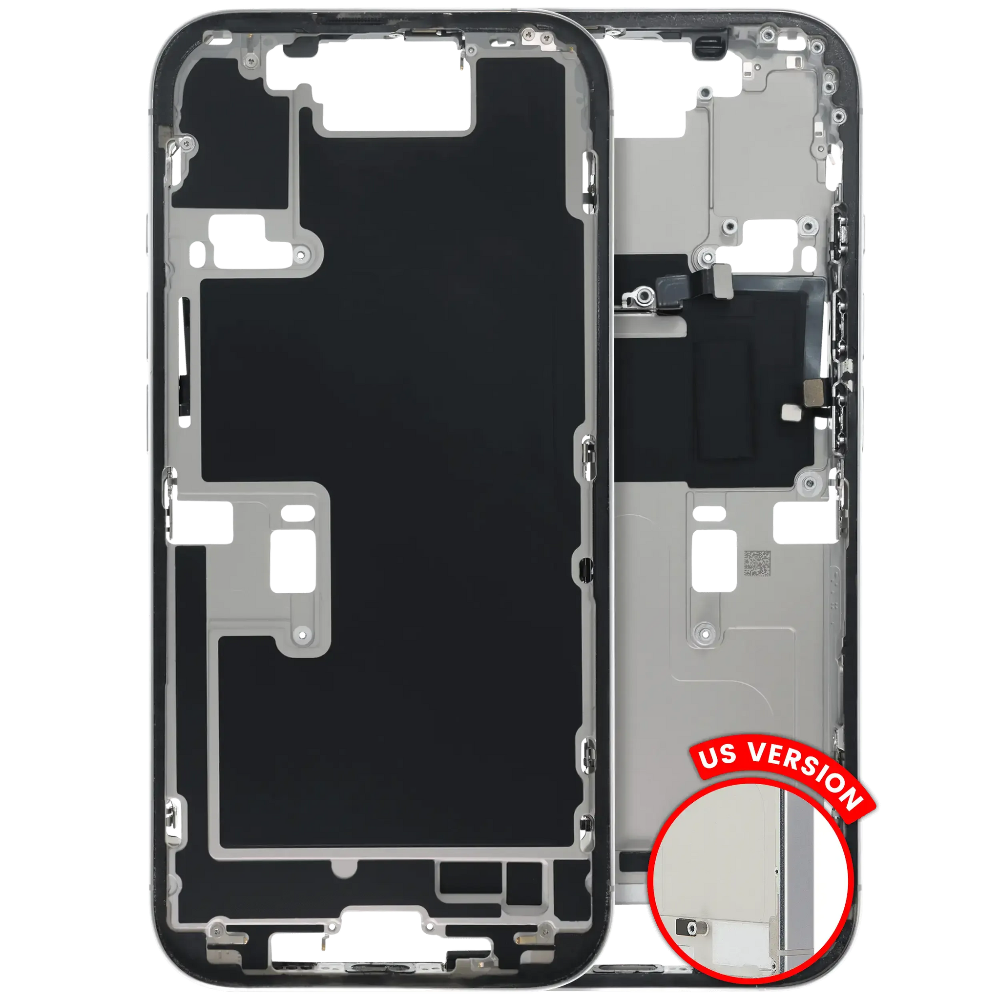 Mid-Frame Housing W/ Small Parts For iPhone 16 Pro (US Version) (Pull) (White Titanium)