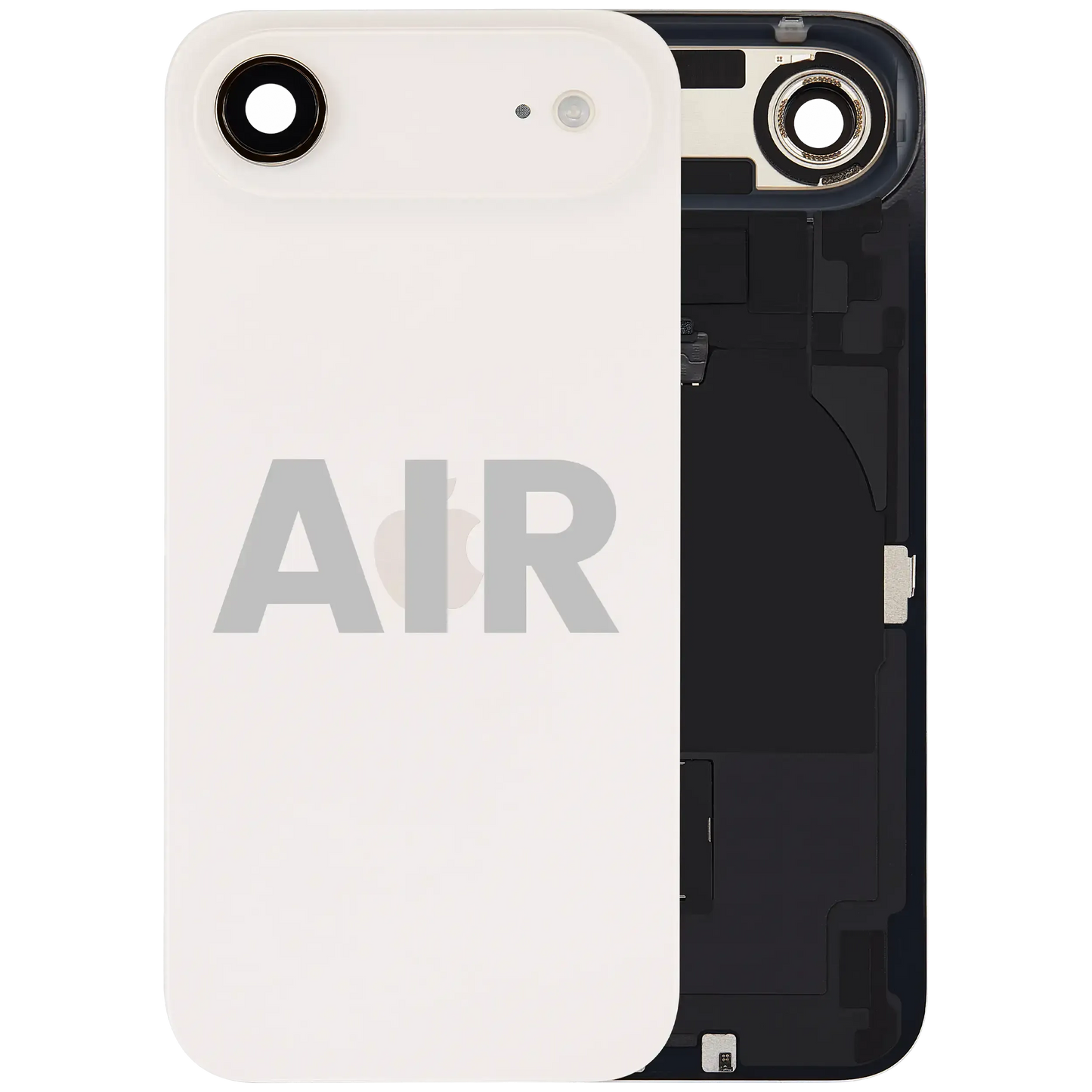 Back Glass W/ MagSafe Magnet & NFC & Flashlight Flex For iPhone Air (Pull) (Light Gold)