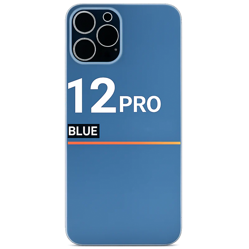 Back Glass Compatible For Apple iPhone 12 Pro (Pull) (Pacific Blue)