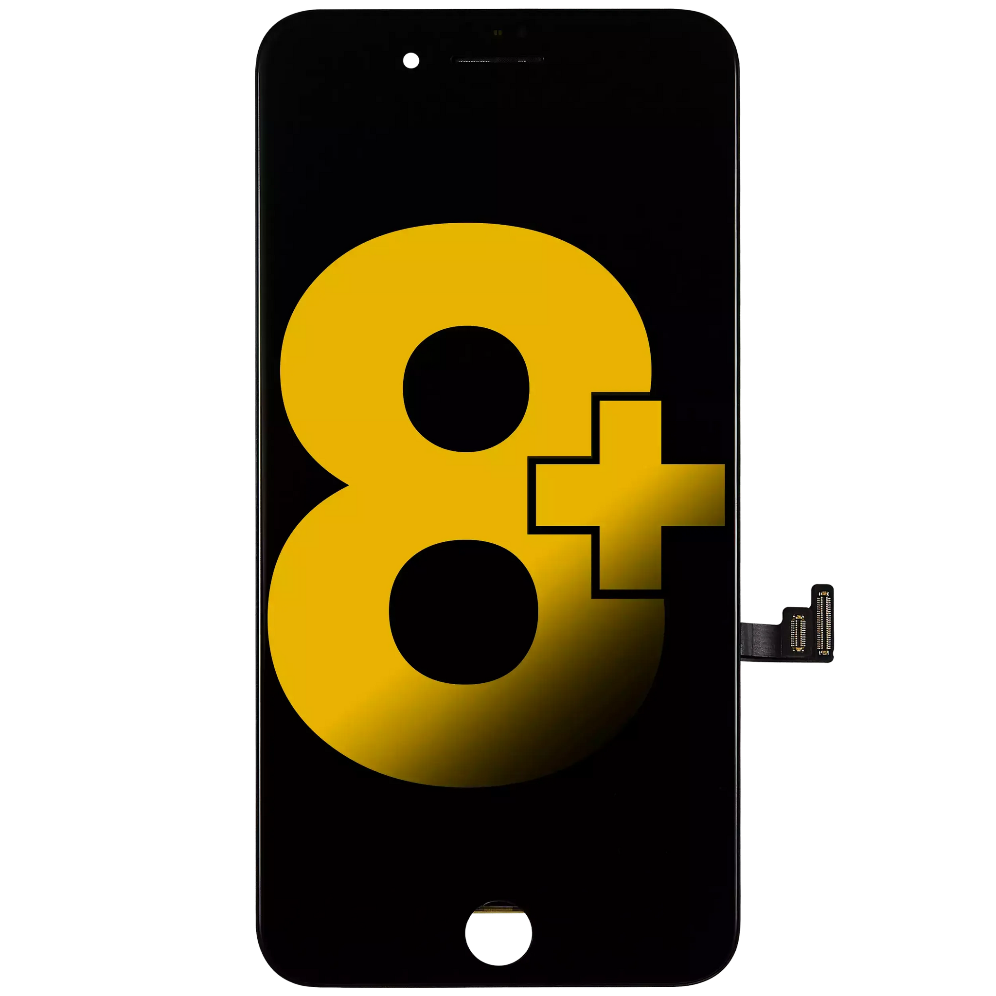 LCD Assembly With Steel Plate For iPhone 8 Plus (Refurbished) (Black)