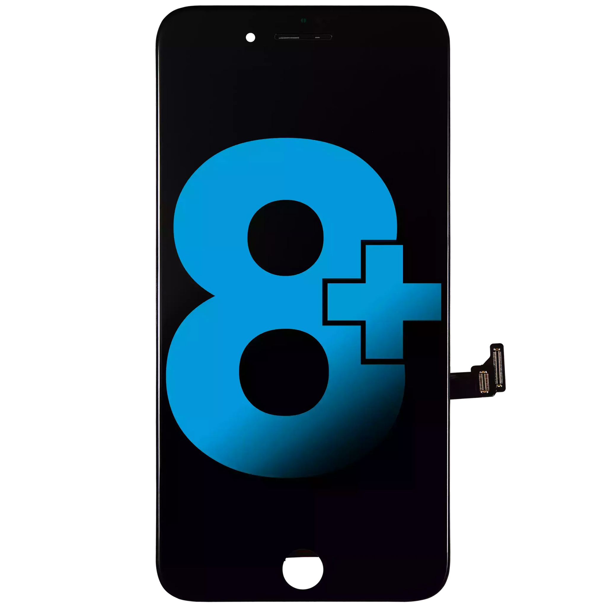LCD Assembly With Steel Plate For iPhone 8 Plus (Incell) (Black)