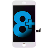 LCD Assembly With Steel Plate For iPhone 8 Plus (Incell) (White)