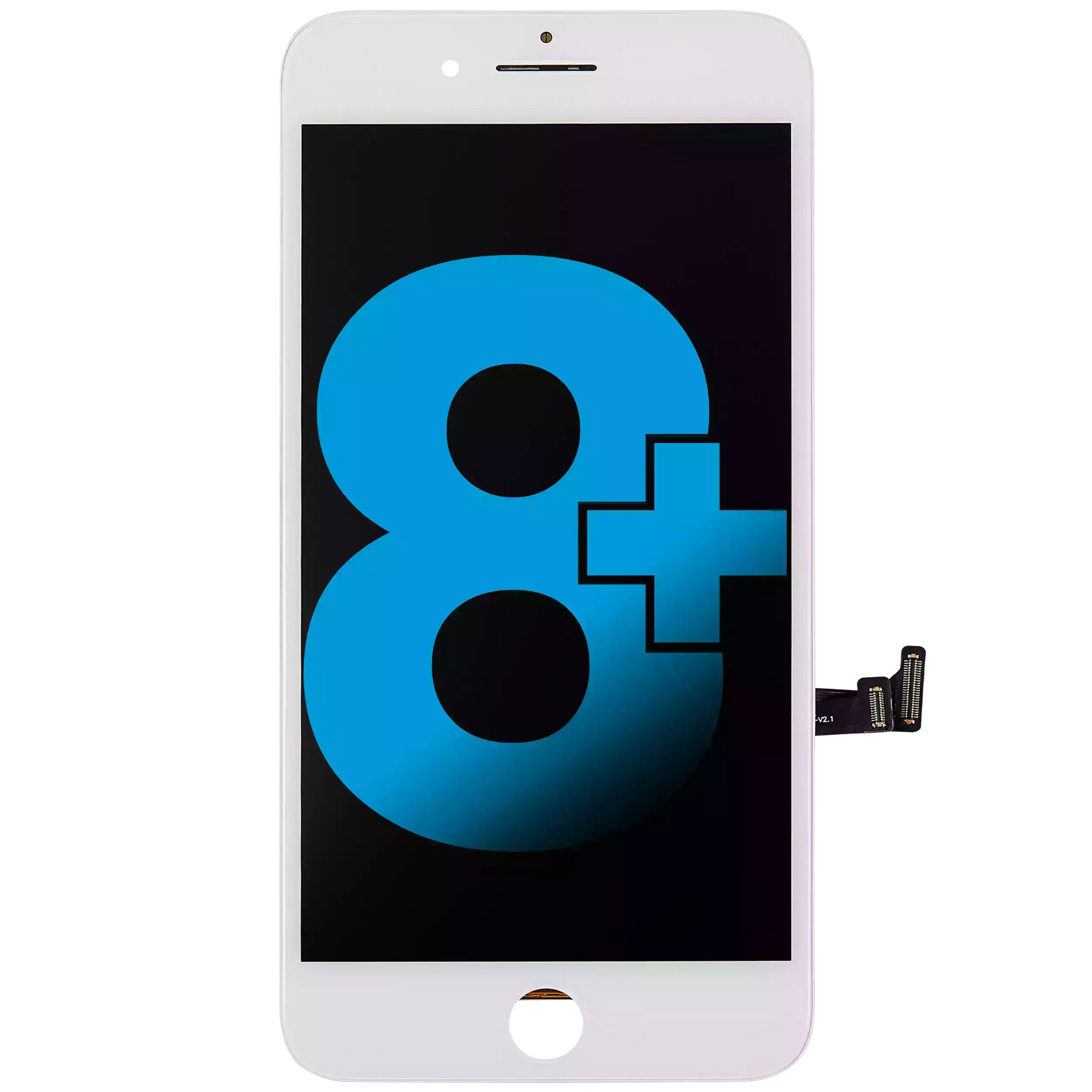 LCD Assembly With Steel Plate For iPhone 8 Plus (Incell) (White)