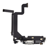 Charging Port Flex Cable For iPhone 14 Pro Max (Pull) (Silver)