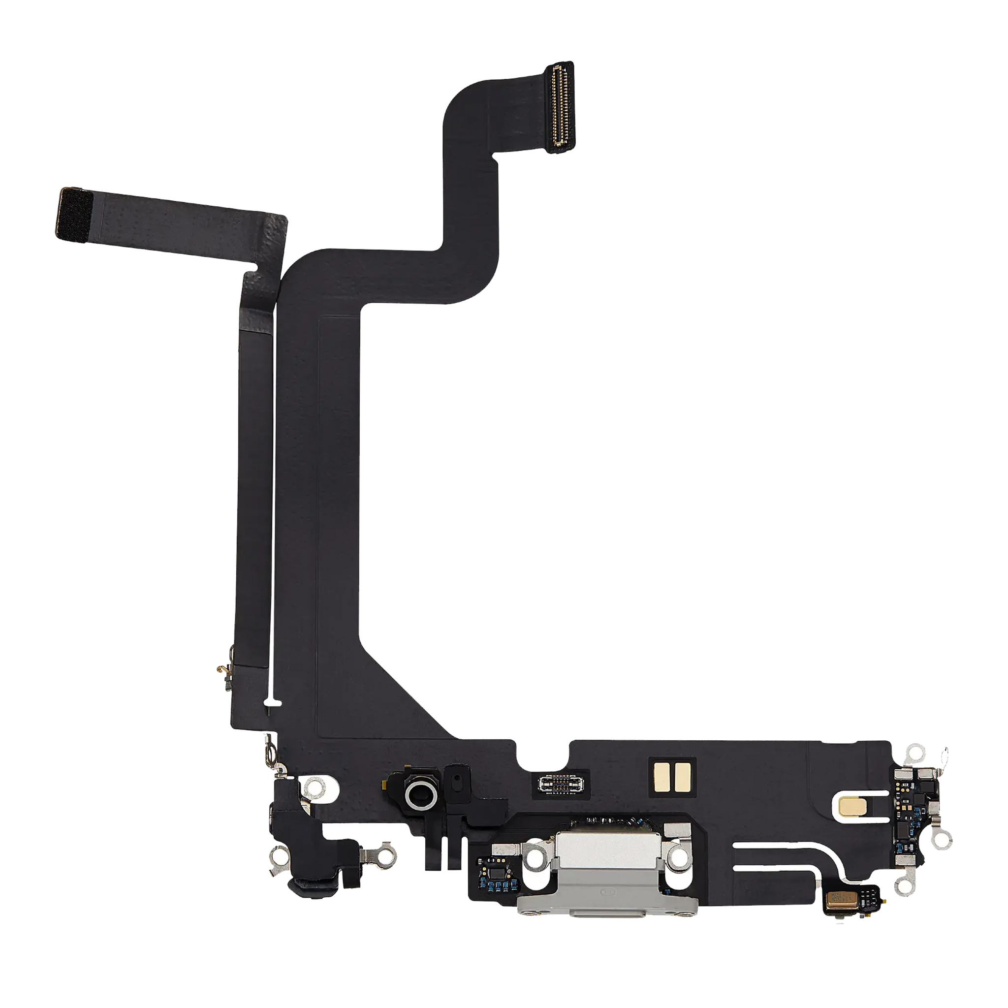 Charging Port Flex Cable For iPhone 14 Pro Max (Pull) (Silver)