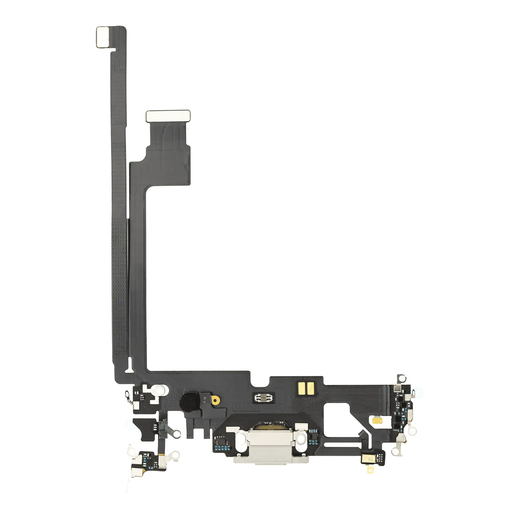 Charging Port Flex Cable For iPhone 12 Pro Max (Pull) (Silver)
