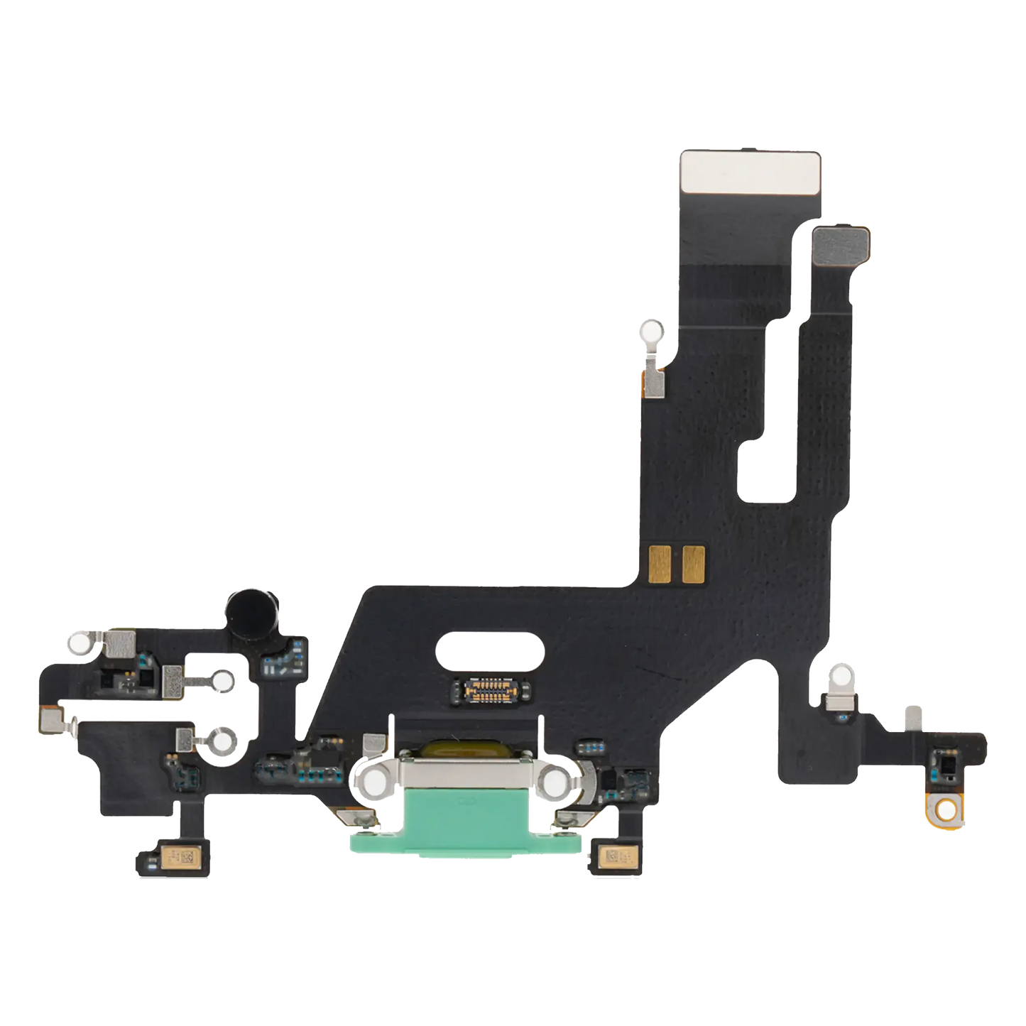Charging Port Flex Cable For iPhone 11 (Green) (Pull)