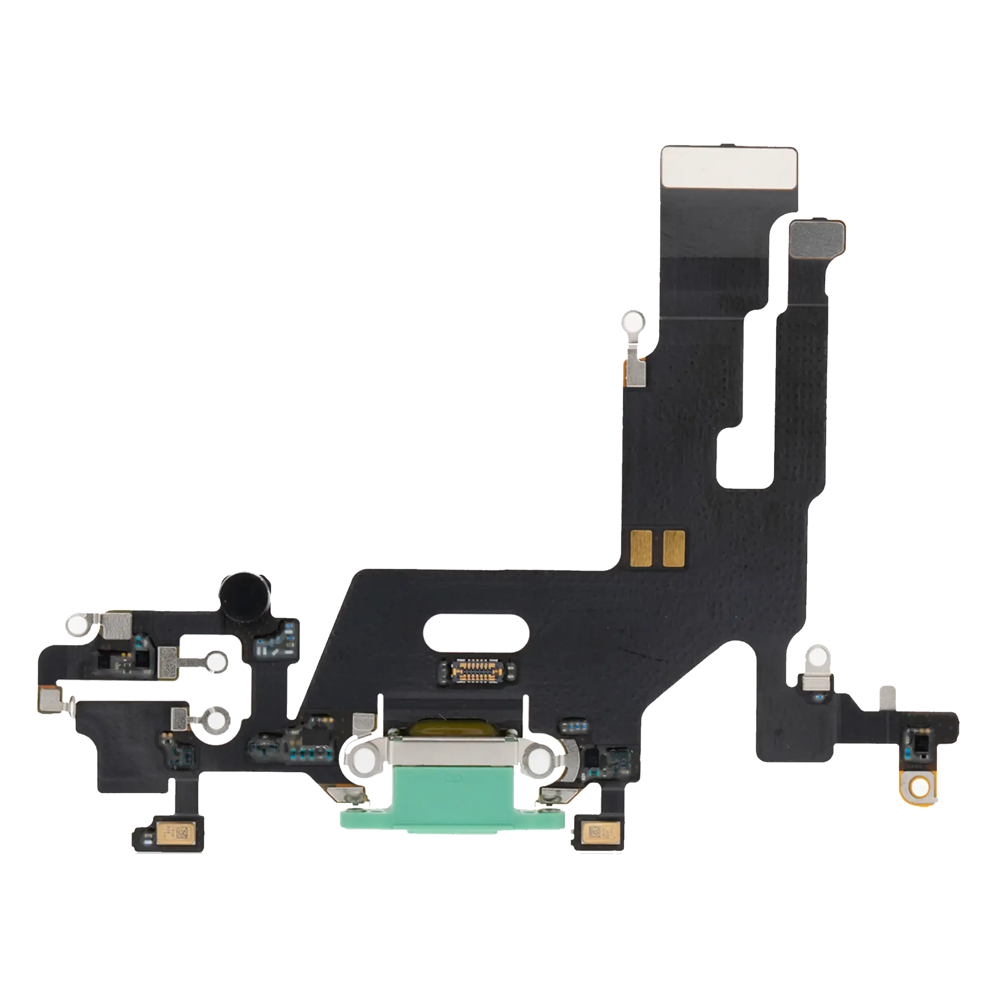 Charging Port Flex Cable For iPhone 11 (Green) (Pull)