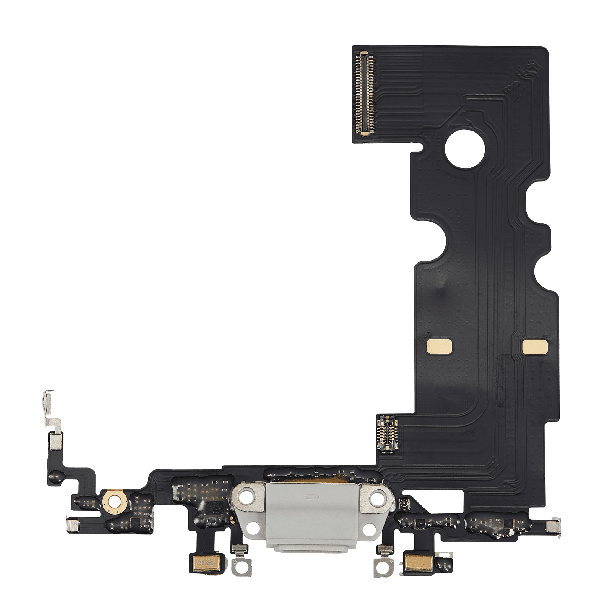 Charging Port Flex Cable For iPhone 8 (Pull) (Silver)
