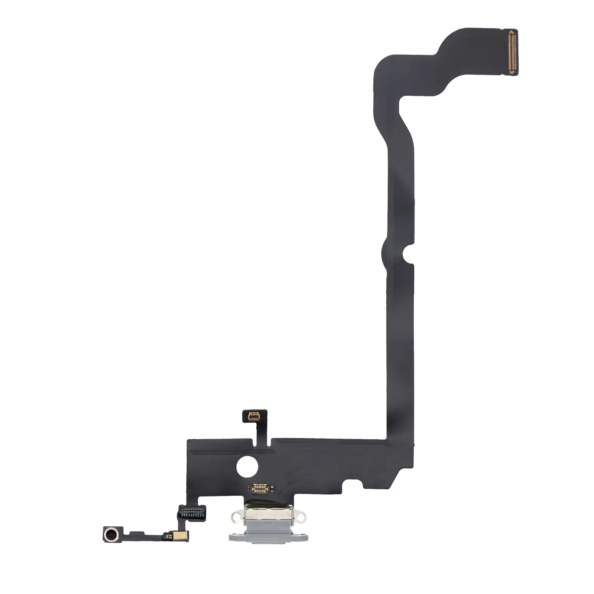 Charging Port Flex Cable For iPhone XS Max (Pull) (Silver)