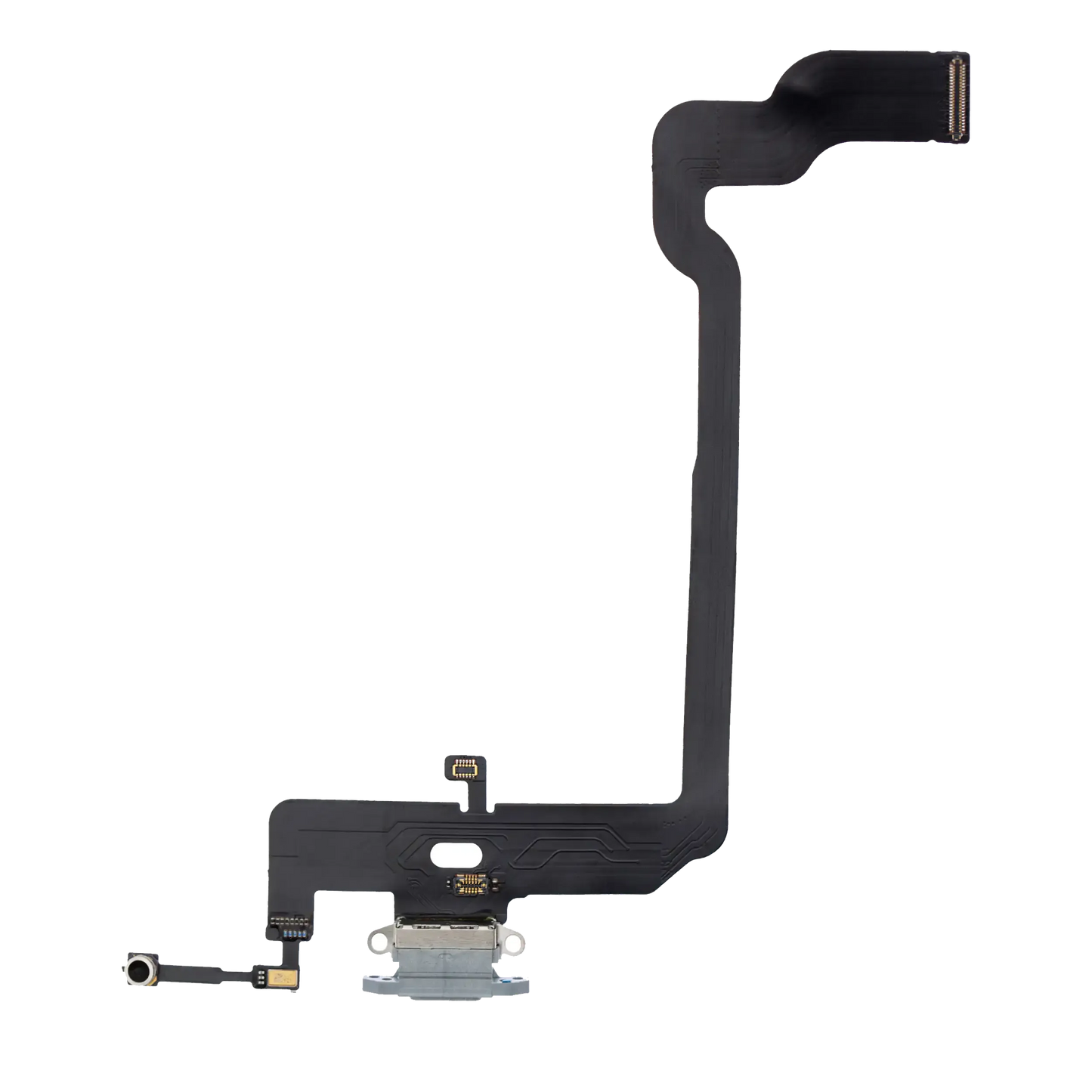 Charging Port Flex Cable For iPhone XS (Pull) (Silver)